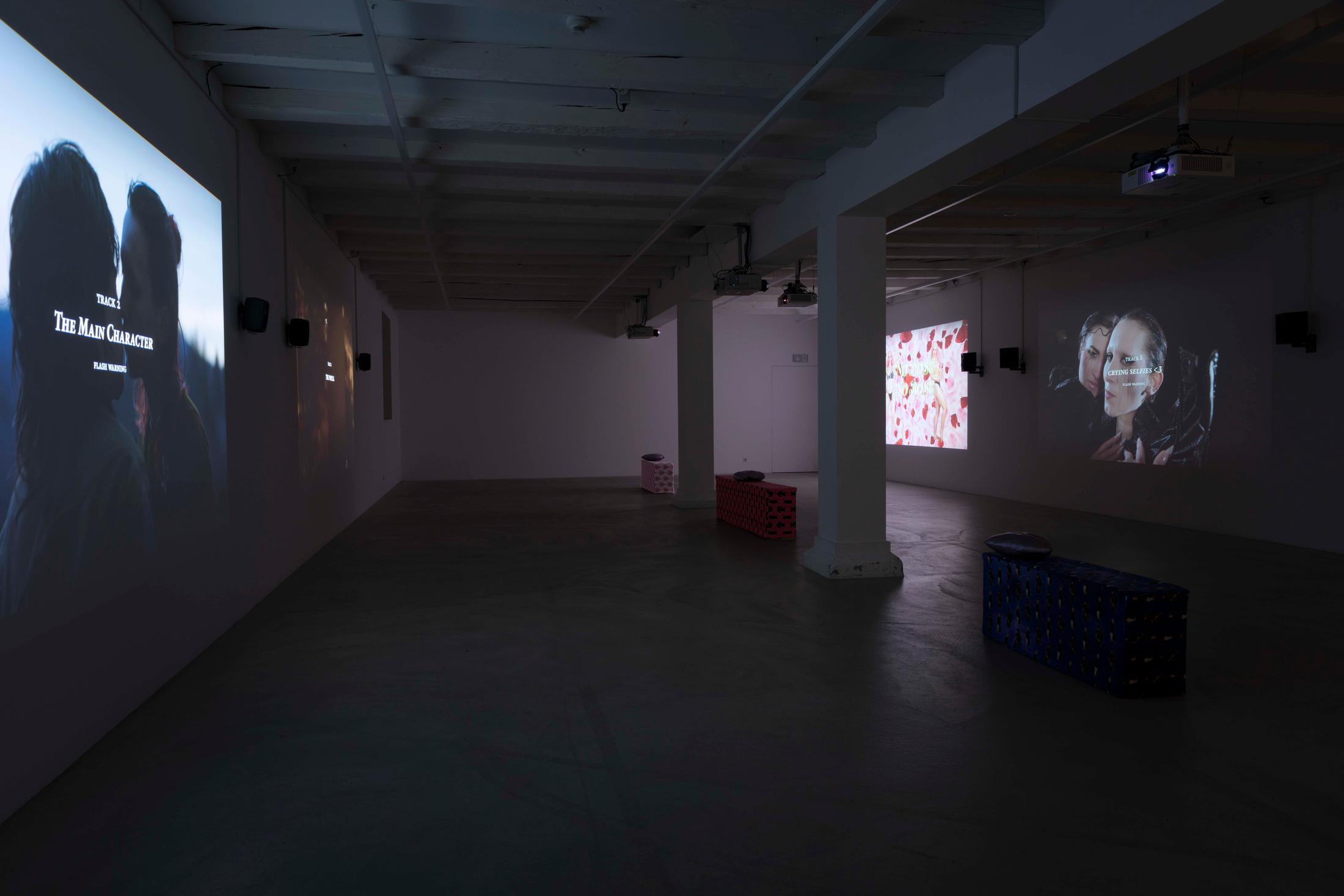 Exhibition View Group Show «Now, wouldn't that be iconic» at Ausstellungsraum Klingental, Basel, 2024 / Photo: Jennifer Merlyn Scherler / Courtesy: The artists and Ausstellungsraum Klingental