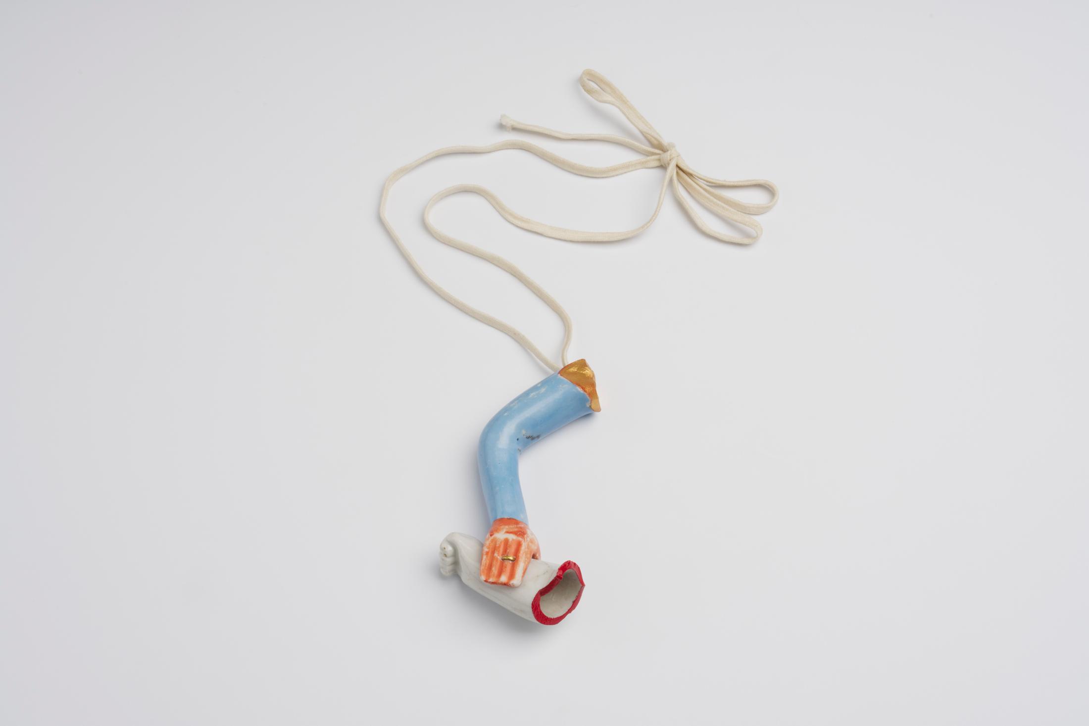 Exhibition View Solo Show Bernhard Schobinger «B.S. Kosmos ; view on Bernhard Schobinger, Hand in hand hanger, 2024» at Kunsthalle Friart, Fribourg, 2024 / Photo: Guillaume-Python / Courtesy: the artists and Kunsthalle Friart Fribourg