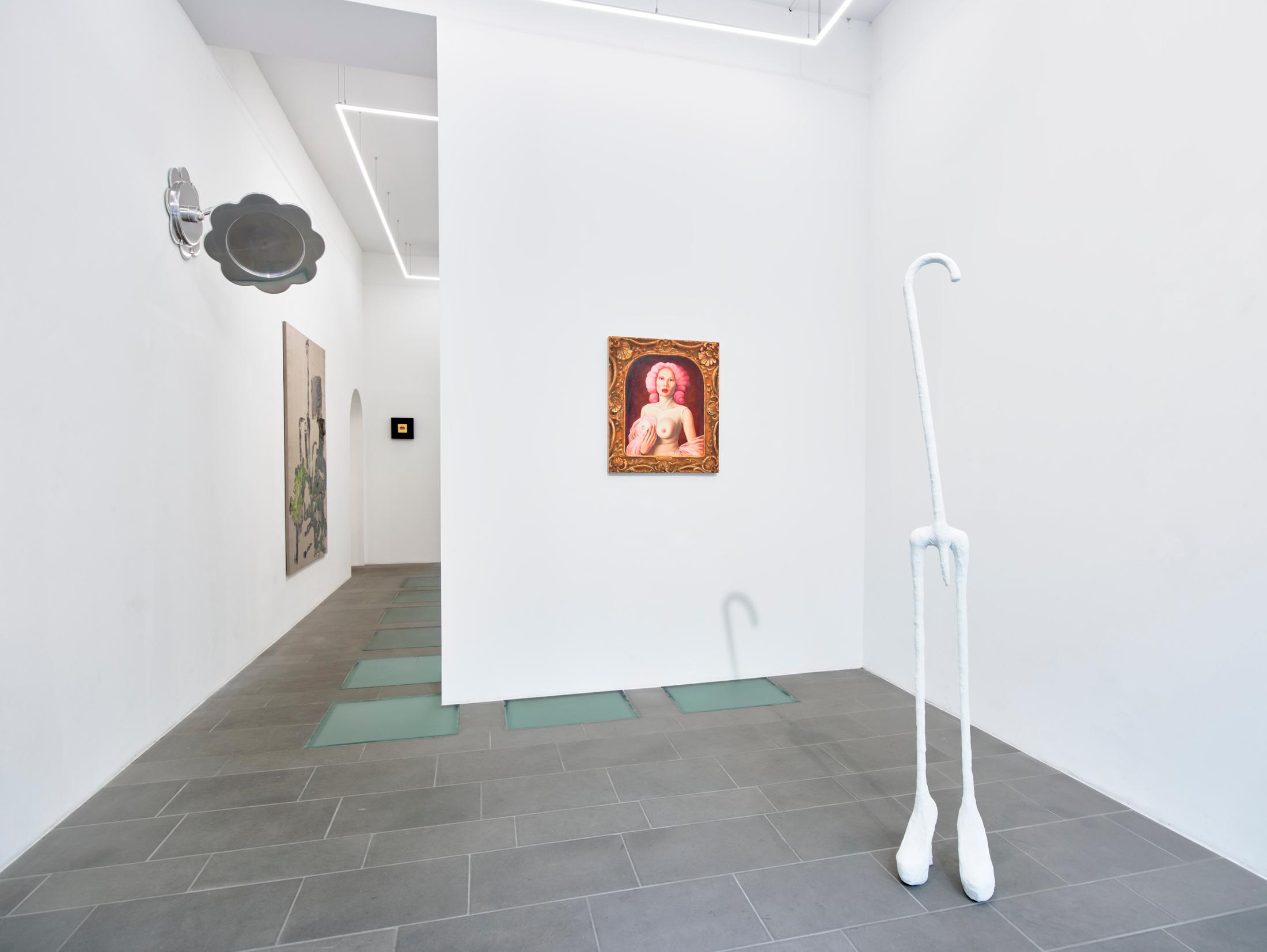 Exhibition View Group Show «Beyond the Looking Glass» at Galerie Lange + Pult, Zurich, 2024 / Photo: Felix Jungo / Courtesy: The artists and Galerie Lange + Pult