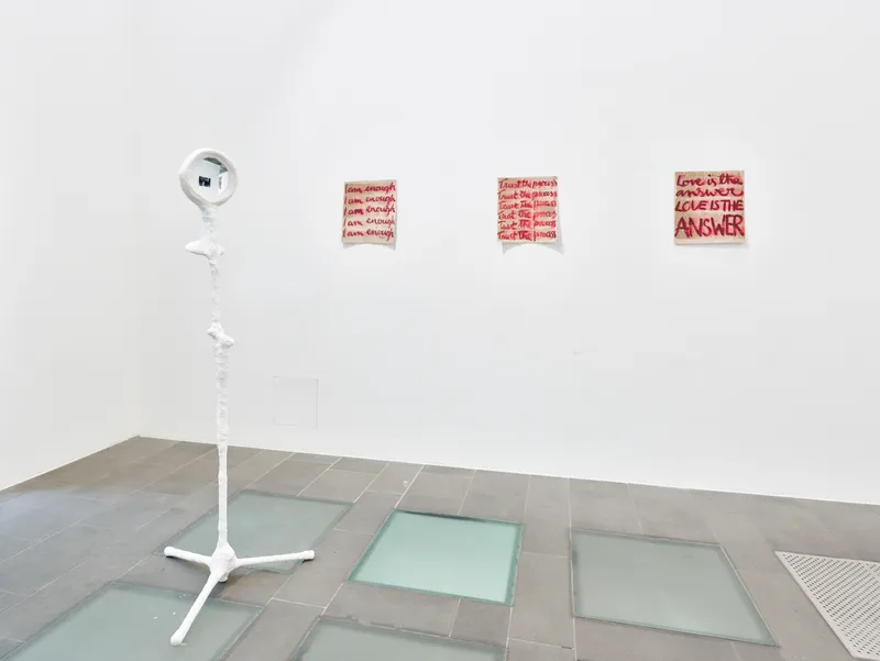 Exhibition View Group Show «Beyond the Looking Glass» at Galerie Lange + Pult, Zurich, 2024 / Photo: Felix Jungo / Courtesy: The artists and Galerie Lange + Pult