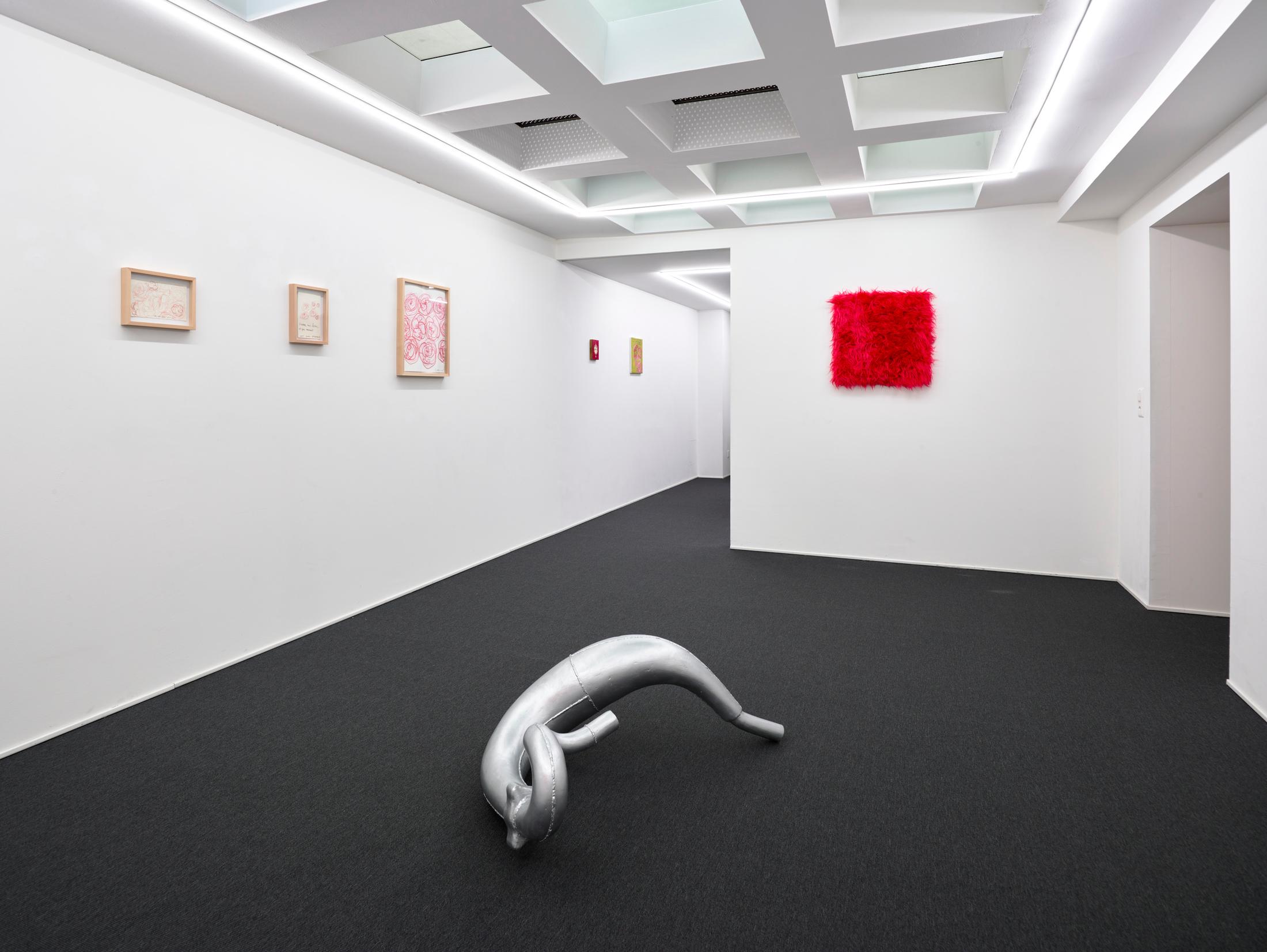 Exhibition View Group Show «Beyond the Looking Glass» at Galerie Lange + Pult, Zurich, 2024 / Photo: Felix Jungo / Courtesy: The artists and Galerie Lange + Pult