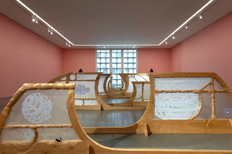 Exibition View Solo Show Bianca Barandun «Ghost Note» at Bündner Kunstmuseum Chur, Chur, 2025 / Photo: Thomas Strub / Courtesy: the artist and Bündner Kunstmuseum