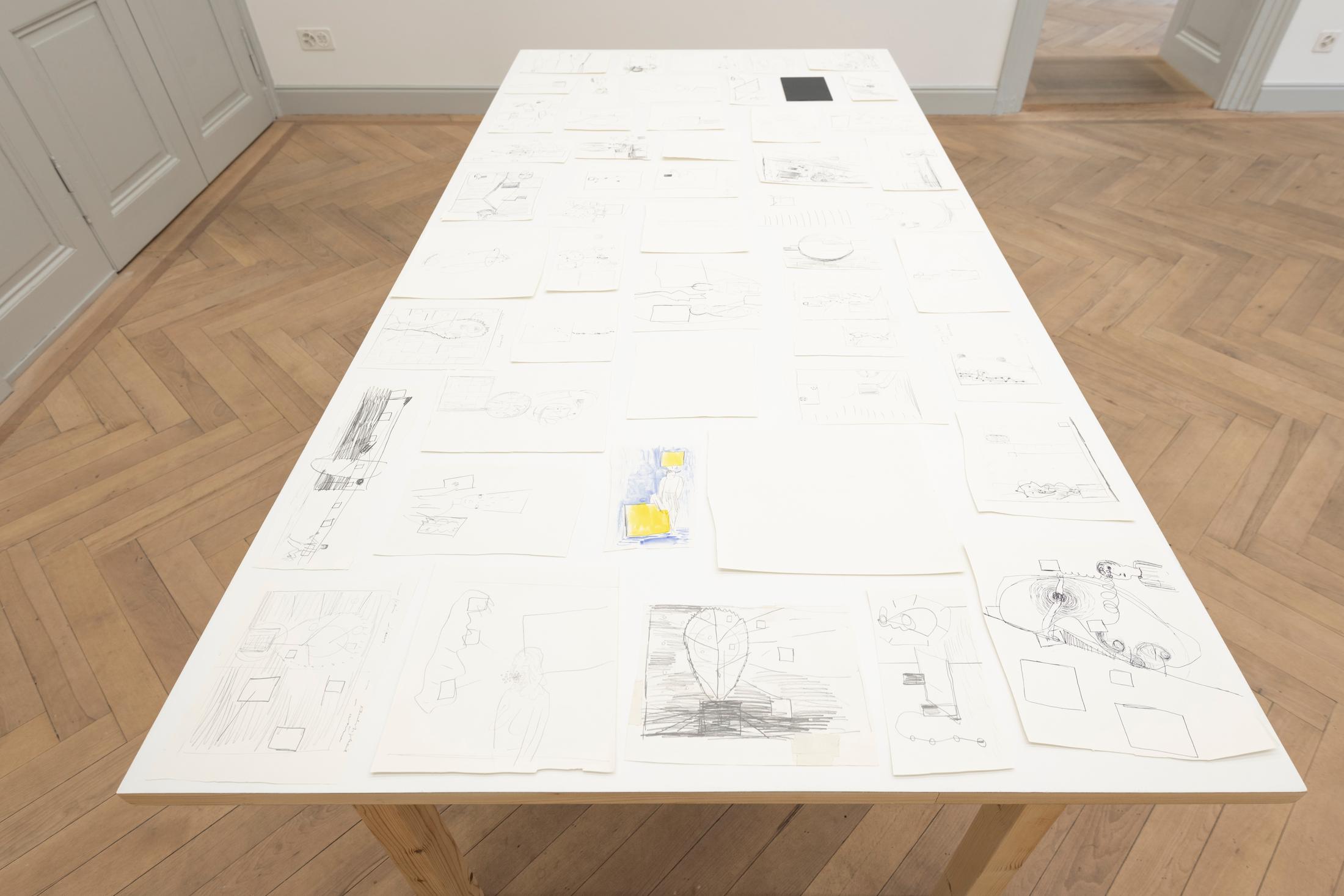 Exhibition View Solo Show Bruno Jakob «Again and Again and Again» at Galerie Peter Kilchmann, Zurich, 2024 / Photo: Sebastian Schaub / Courtesy: The artist and Galerie Peter Kilchmann