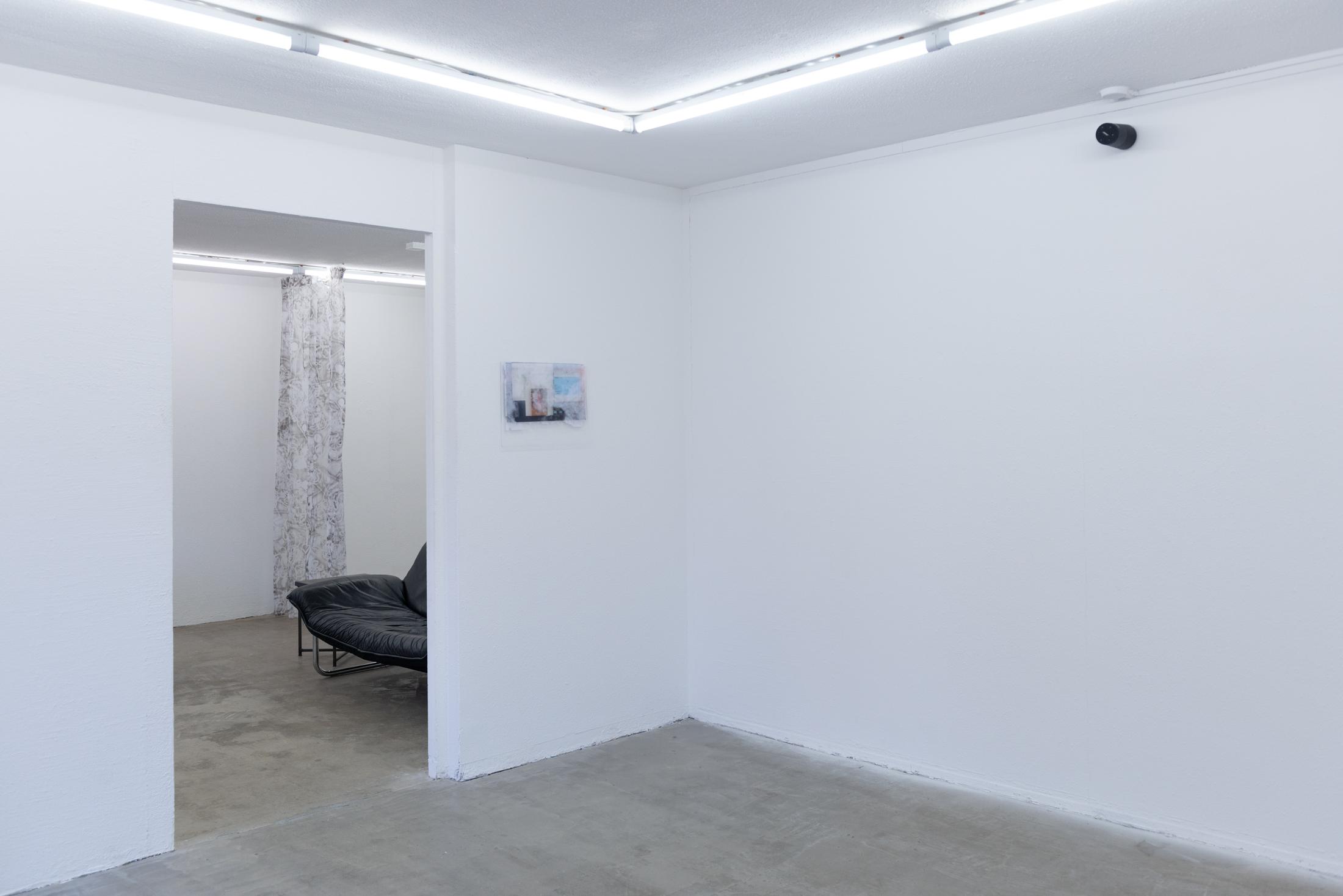 Exhibition View Duo Show with Julia Skof and Andrea Fortmann «certain opening acts» at HAMLET, Zurich-Oerlikon, 2025 / Photo: Alice Speller / Courtesy: the artists and HAMLET