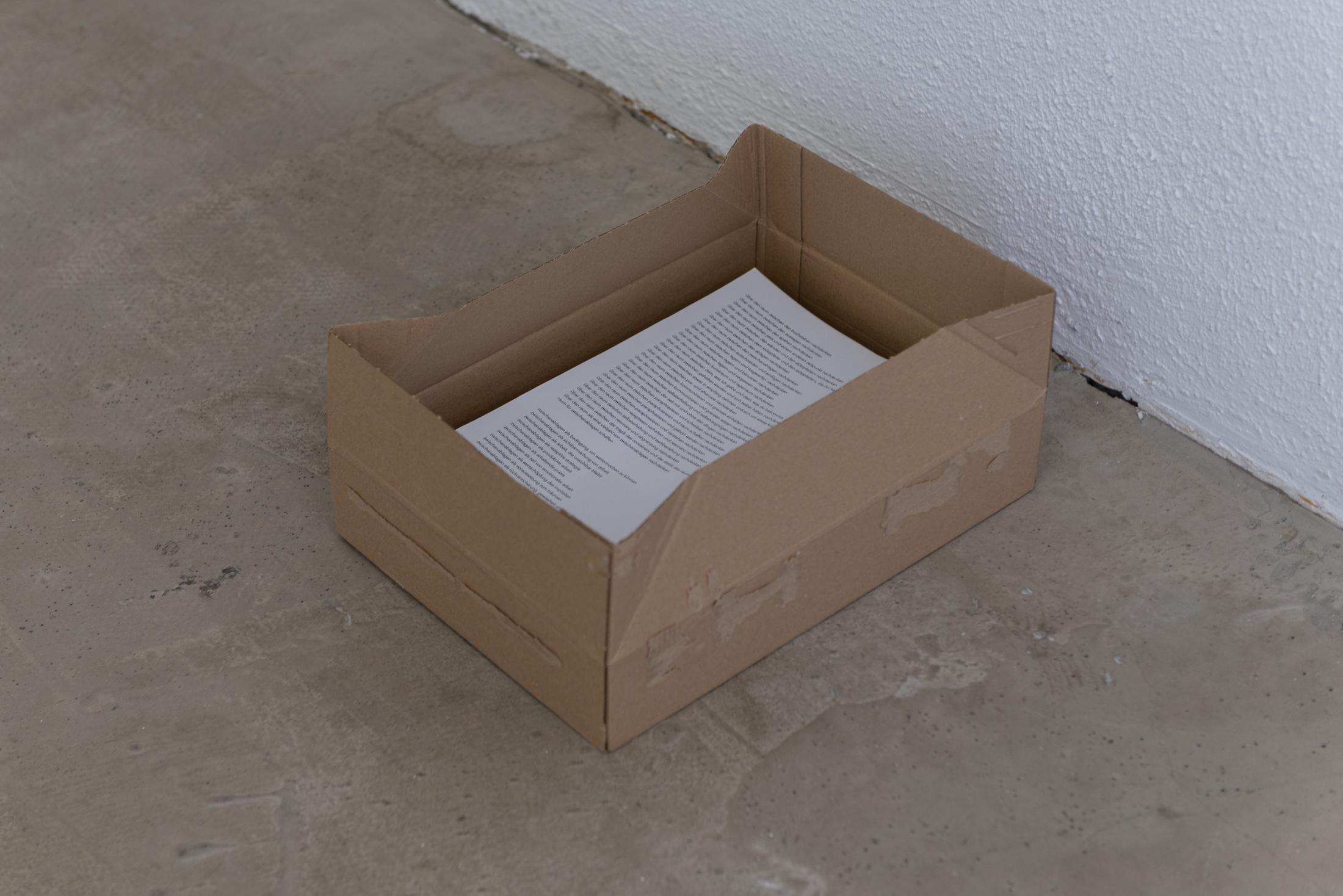 Exhibition View Duo Show with Julia Skof and Andrea Fortmann «certain opening acts» at HAMLET, Zurich-Oerlikon, 2025 / Photo: Alice Speller / Courtesy: the artists and HAMLET