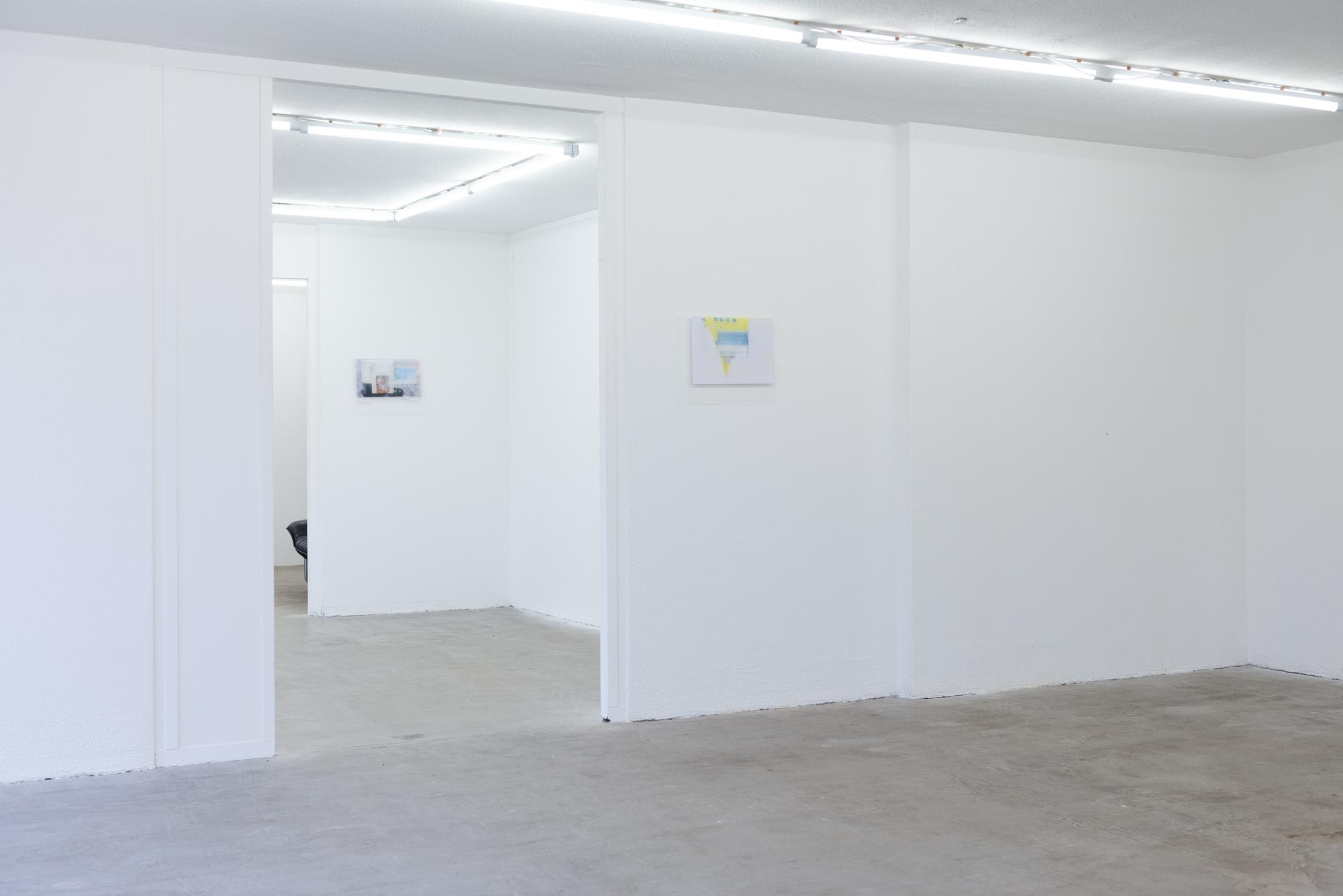 Exhibition View Duo Show with Julia Skof and Andrea Fortmann «certain opening acts» at HAMLET, Zurich-Oerlikon, 2025 / Photo: Alice Speller / Courtesy: the artists and HAMLET