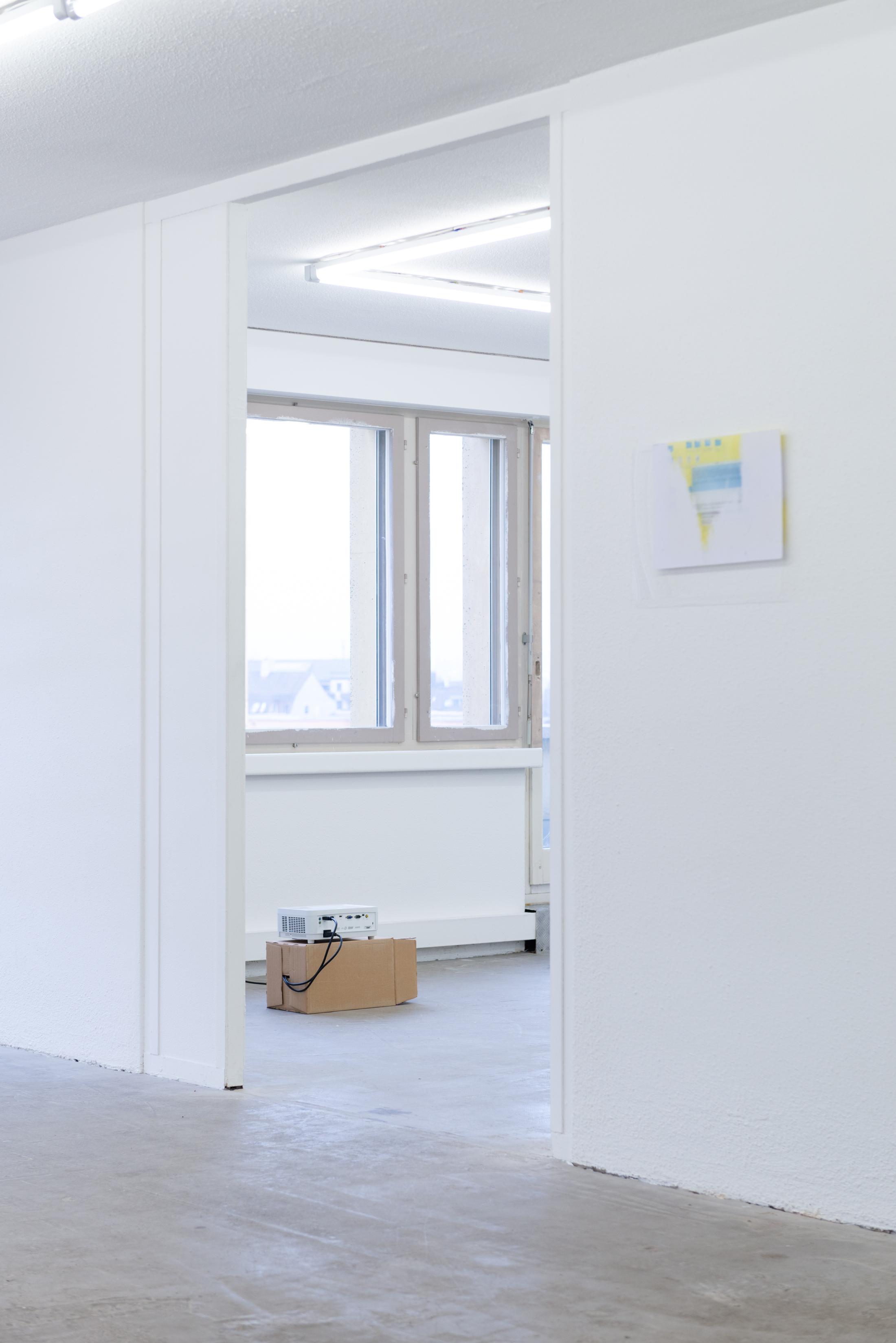 Exhibition View Duo Show with Julia Skof and Andrea Fortmann «certain opening acts» at HAMLET, Zurich-Oerlikon, 2025 / Photo: Alice Speller / Courtesy: the artists and HAMLET