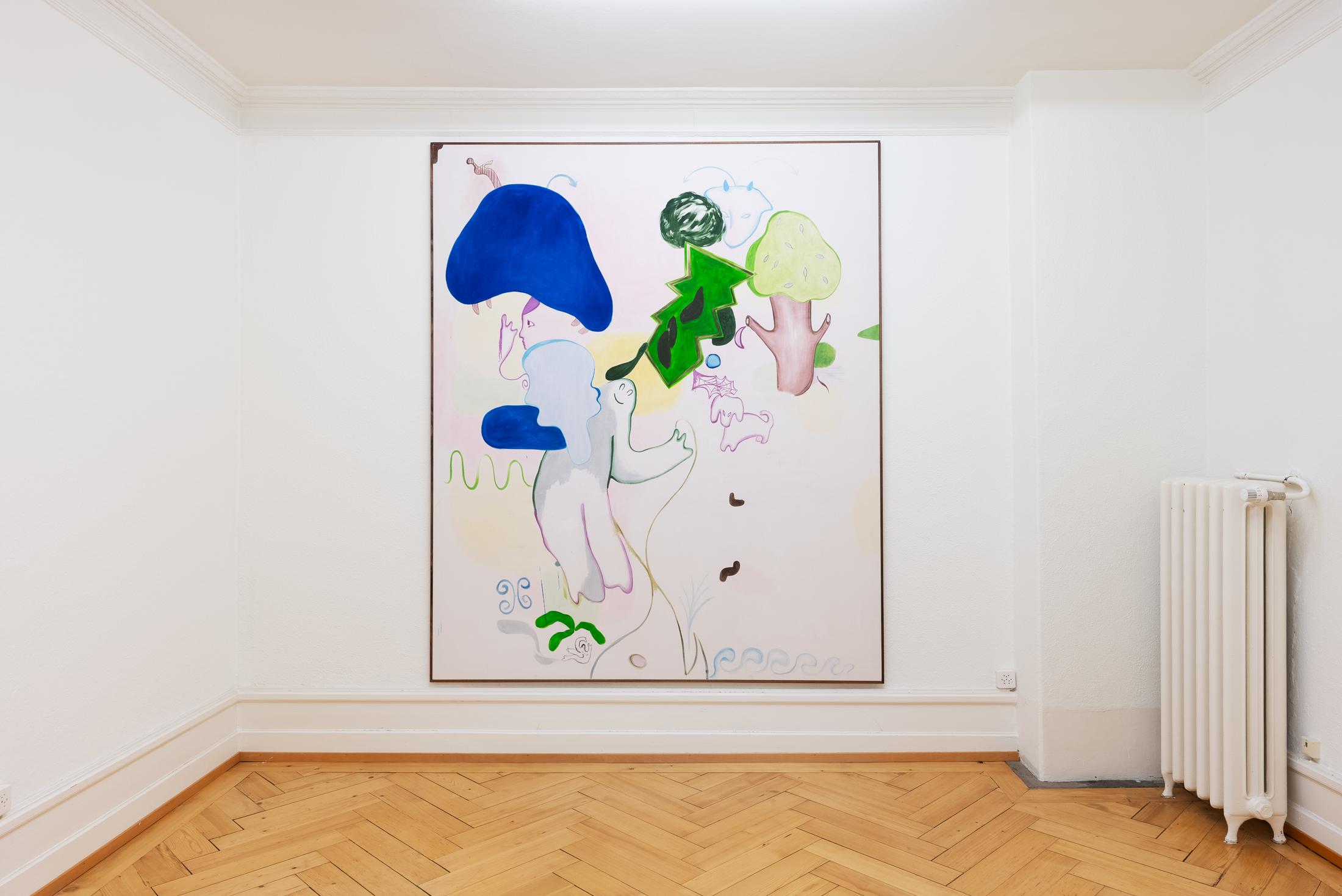 Exhibition View Duo Show Christian Hoosen and Janes Haid-Schmallenberg «Idyll» at dacodac, Zurich, 2024 / Photo: dacodac / Courtesy: The artists and dacodac