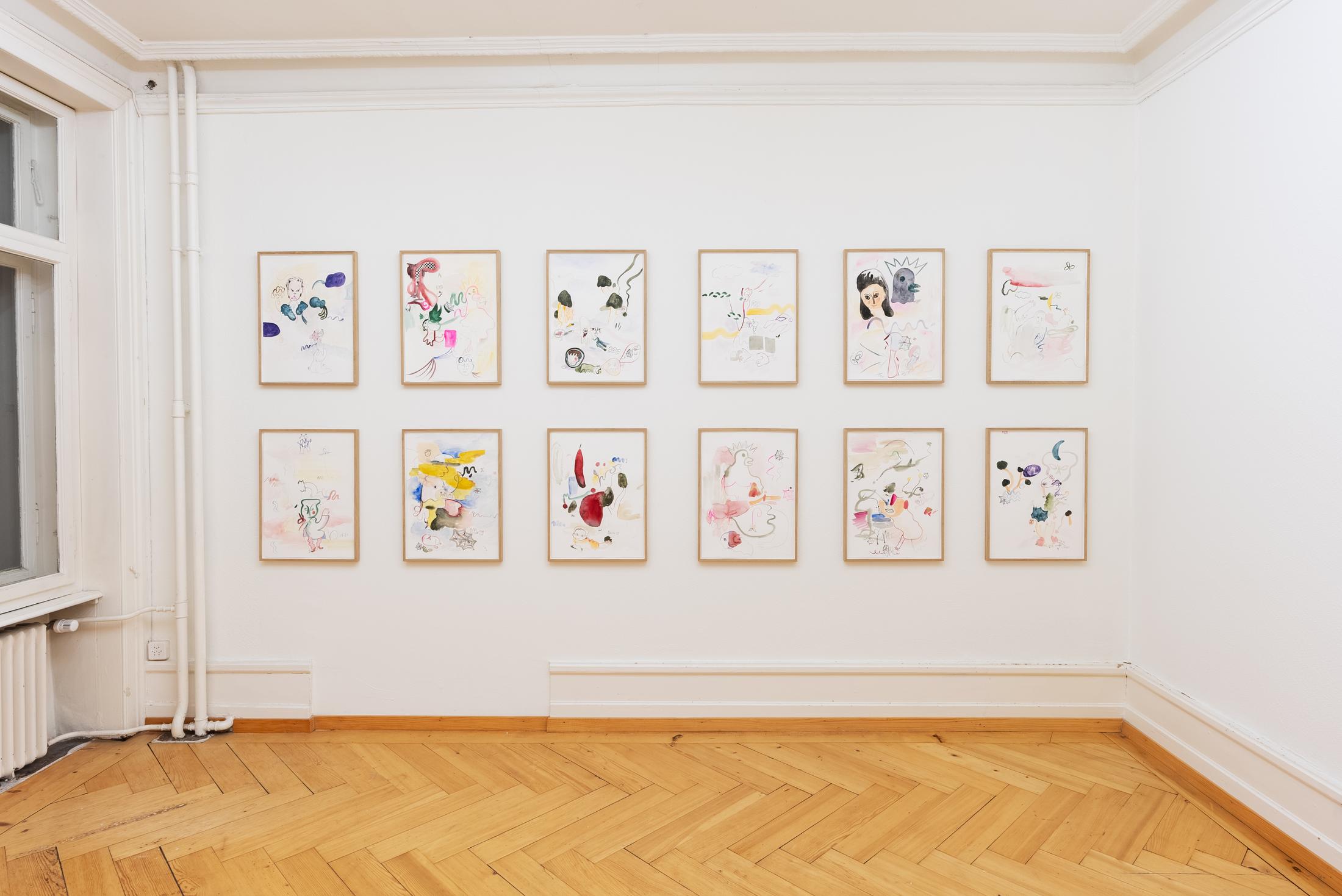 Exhibition View Duo Show Christian Hoosen and Janes Haid-Schmallenberg «Idyll» at dacodac, Zurich, 2024 / Photo: dacodac / Courtesy: The artists and dacodac