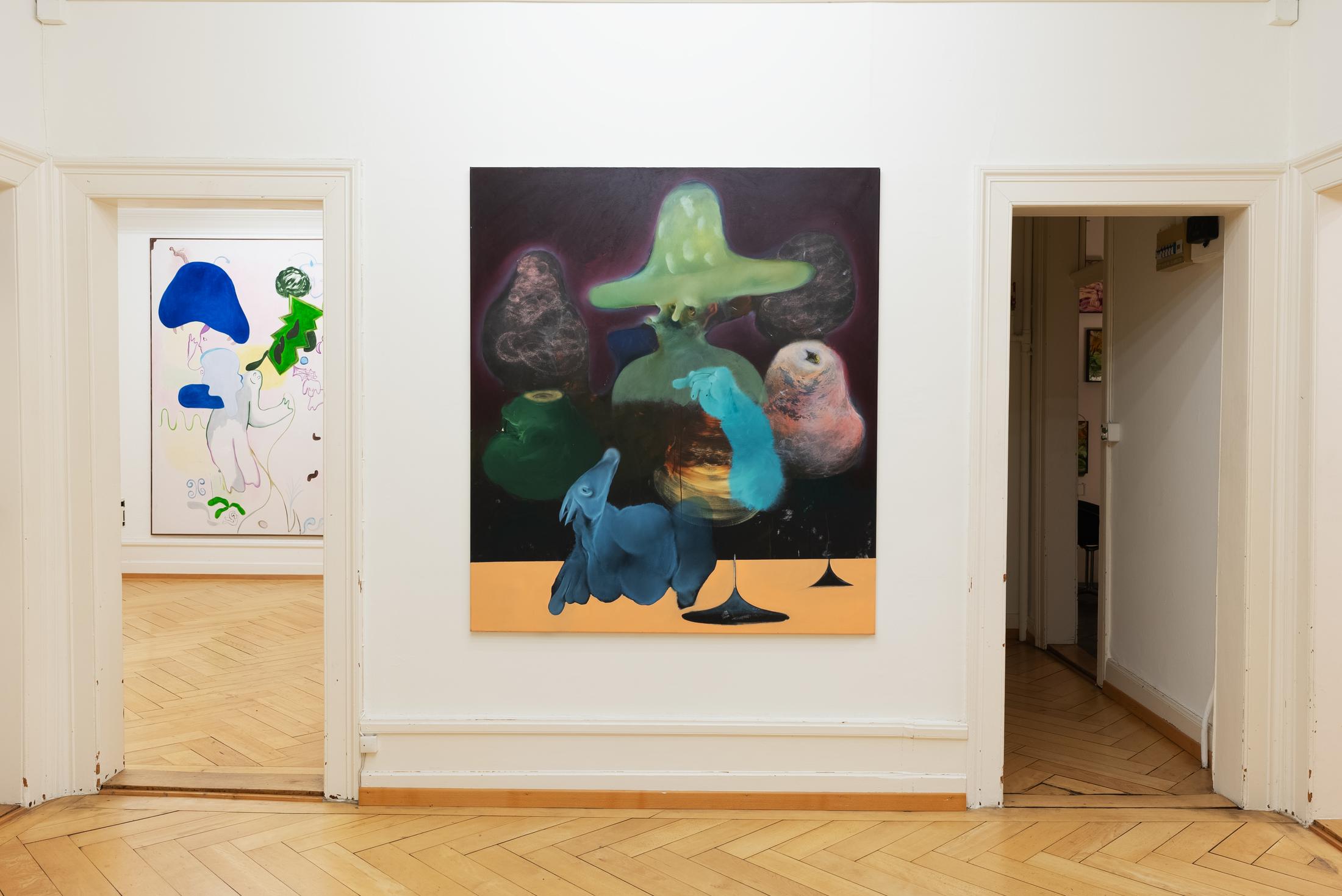 Exhibition View Duo Show Christian Hoosen and Janes Haid-Schmallenberg «Idyll» at dacodac, Zurich, 2024 / Photo: dacodac / Courtesy: The artists and dacodac