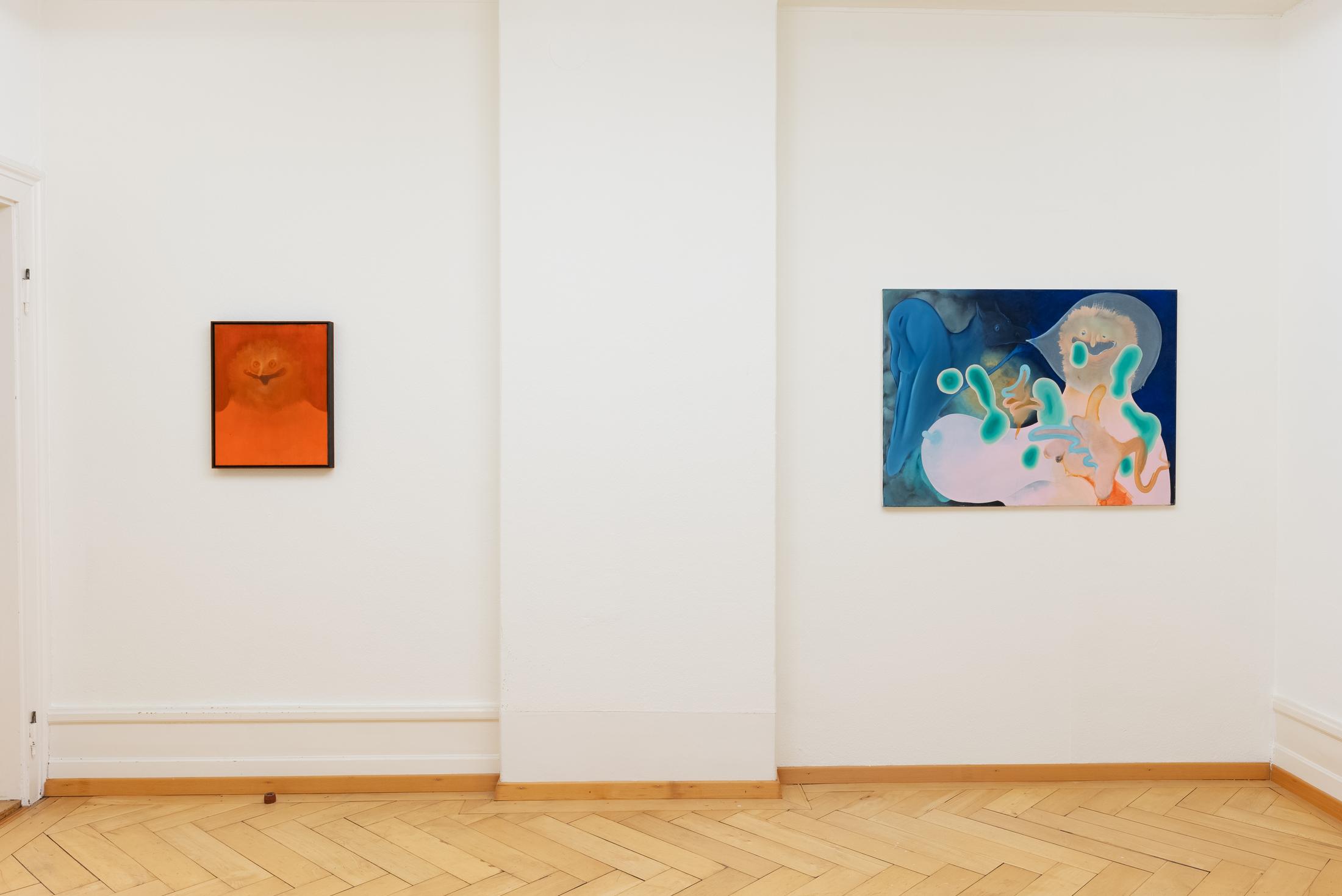 Exhibition View Duo Show Christian Hoosen and Janes Haid-Schmallenberg «Idyll» at dacodac, Zurich, 2024 / Photo: dacodac / Courtesy: The artists and dacodac