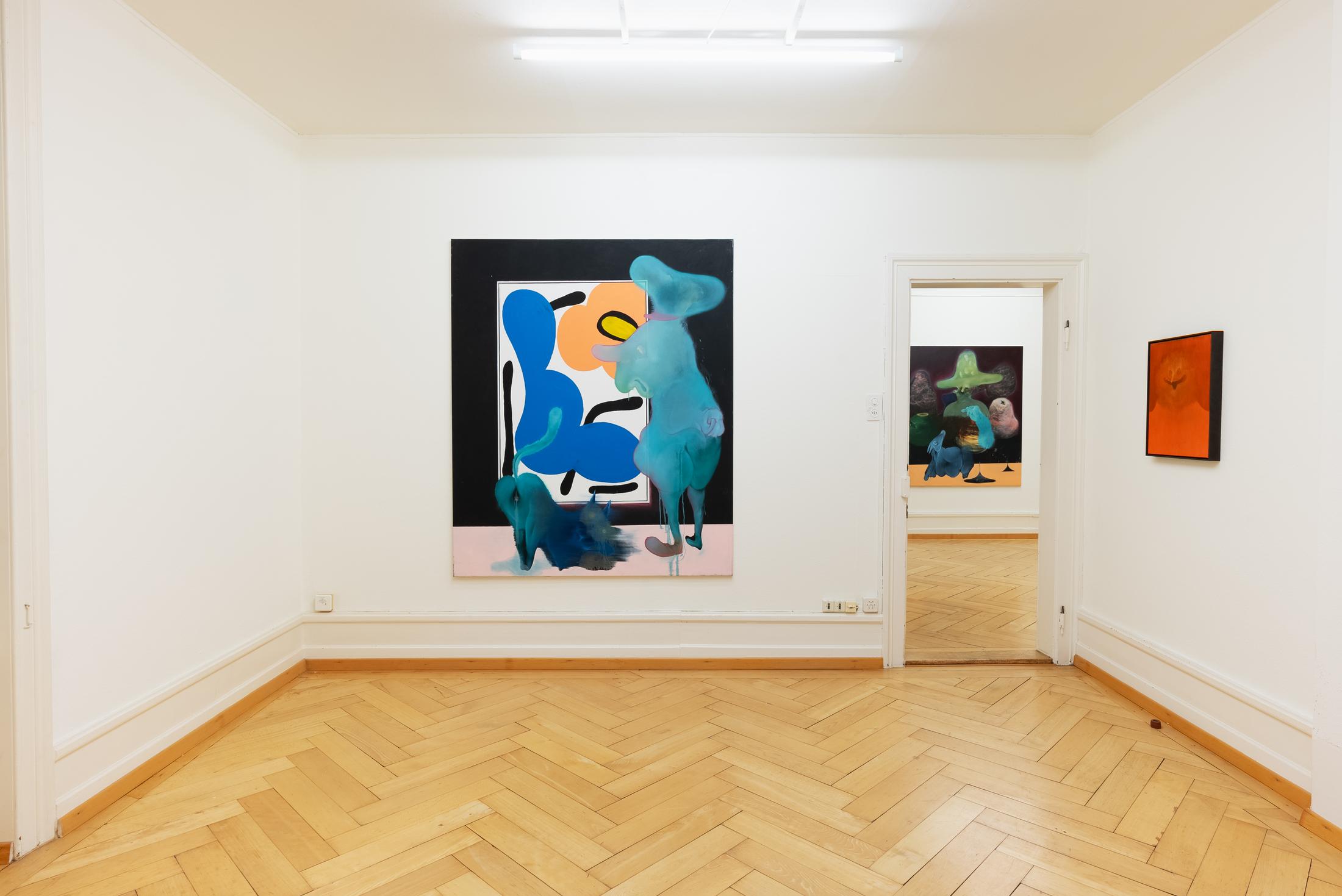 Exhibition View Duo Show Christian Hoosen and Janes Haid-Schmallenberg «Idyll» at dacodac, Zurich, 2024 / Photo: dacodac / Courtesy: The artists and dacodac