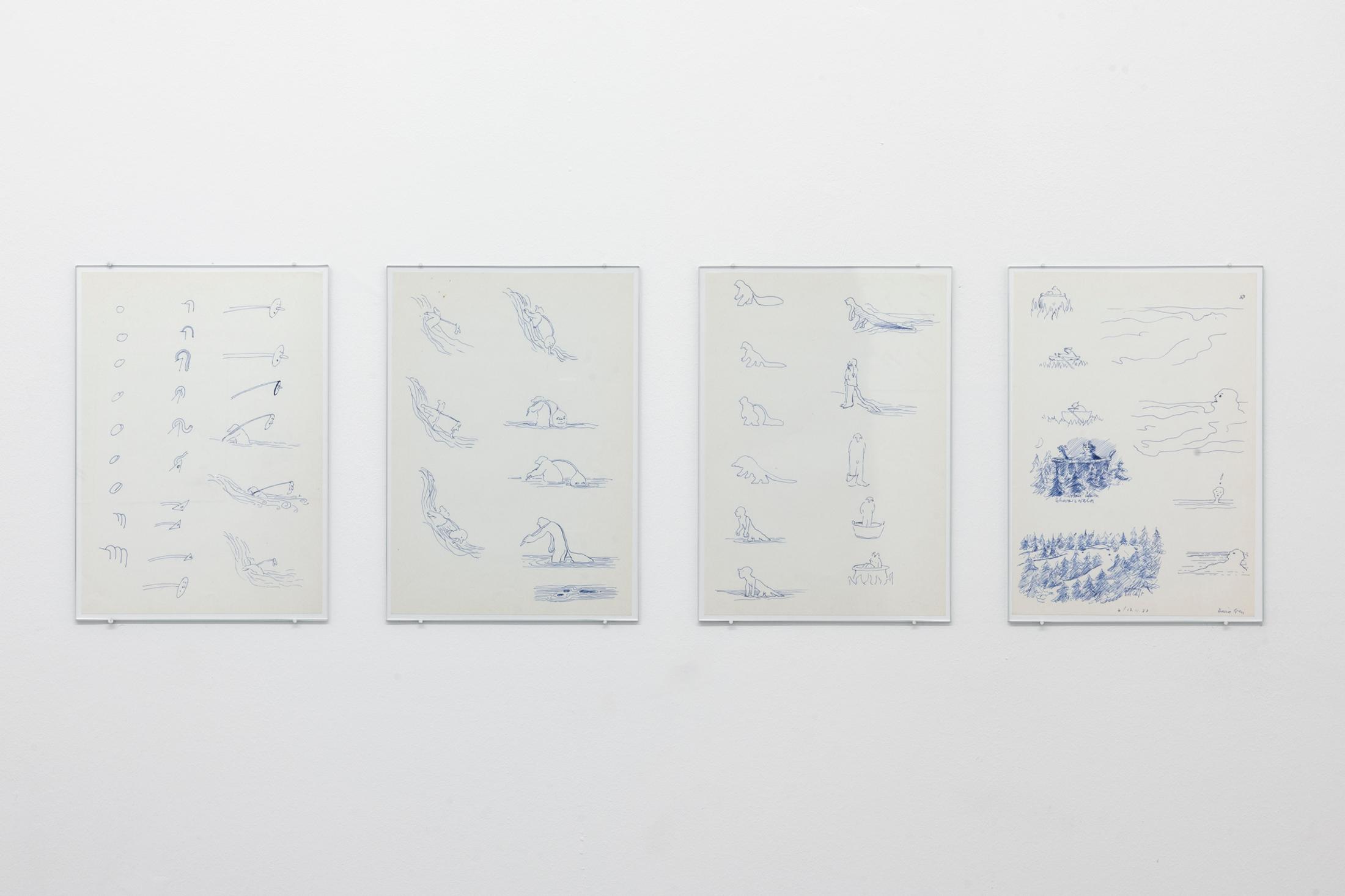 Exhibition View David Weiss Solo Show «Wandlungen» at Weiss Falk, Basel & Zurich, 2023-2024 / Photo: Gina Folly / Courtesy: the artist and Weiss Falk