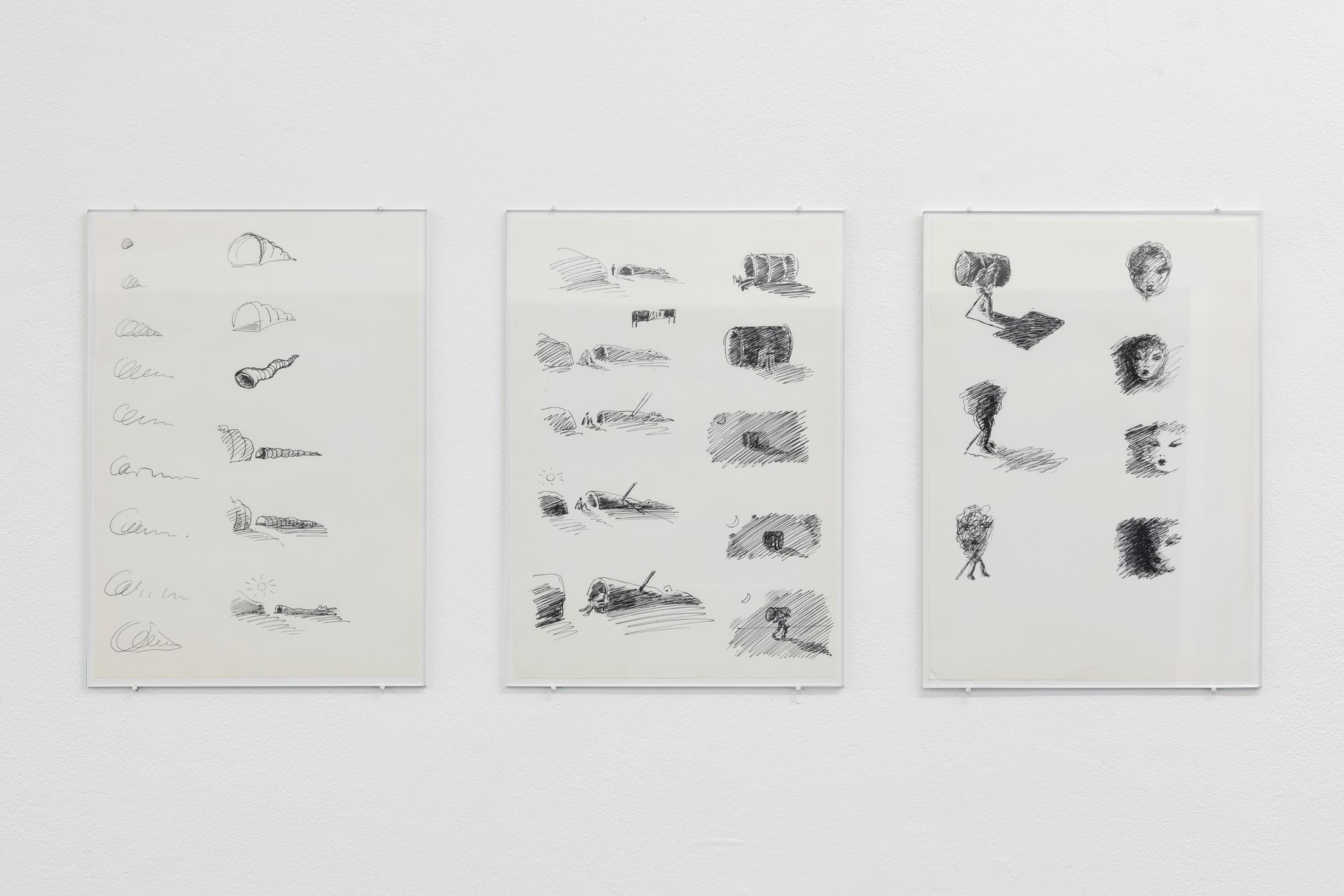 Exhibition View David Weiss Solo Show «Wandlungen» at Weiss Falk, Basel & Zurich, 2023-2024 / Photo: Gina Folly / Courtesy: the artist and Weiss Falk