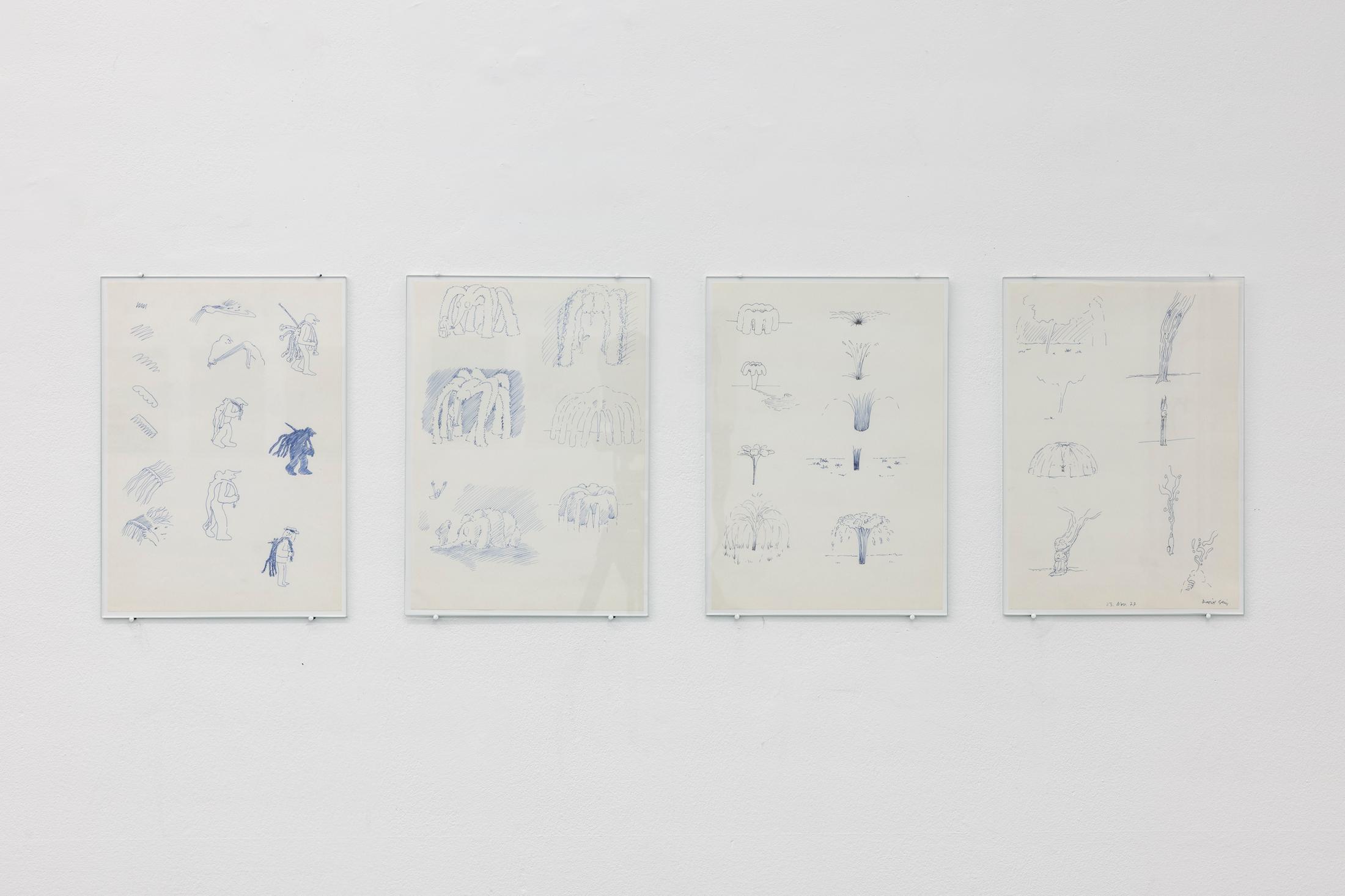 Exhibition View David Weiss Solo Show «Wandlungen» at Weiss Falk, Basel & Zurich, 2023-2024 / Photo: Gina Folly / Courtesy: the artist and Weiss Falk