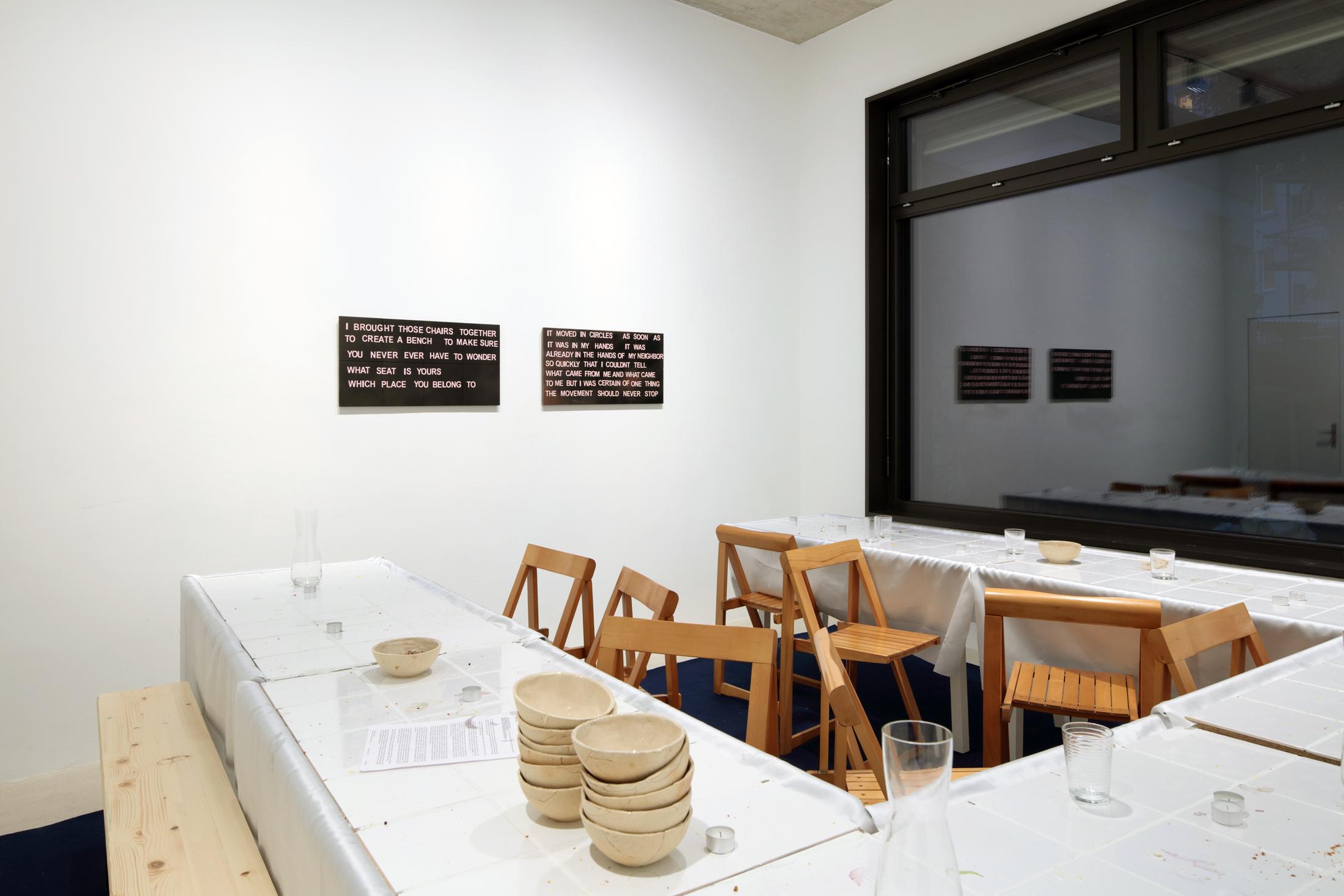 Exhibition View Debbie Alagen Solo Show «One reason to come brings many to stay» at Windhager von Kaenel, Zurich, 2023 / Courtesy: the artist and Windhager von Kaenel