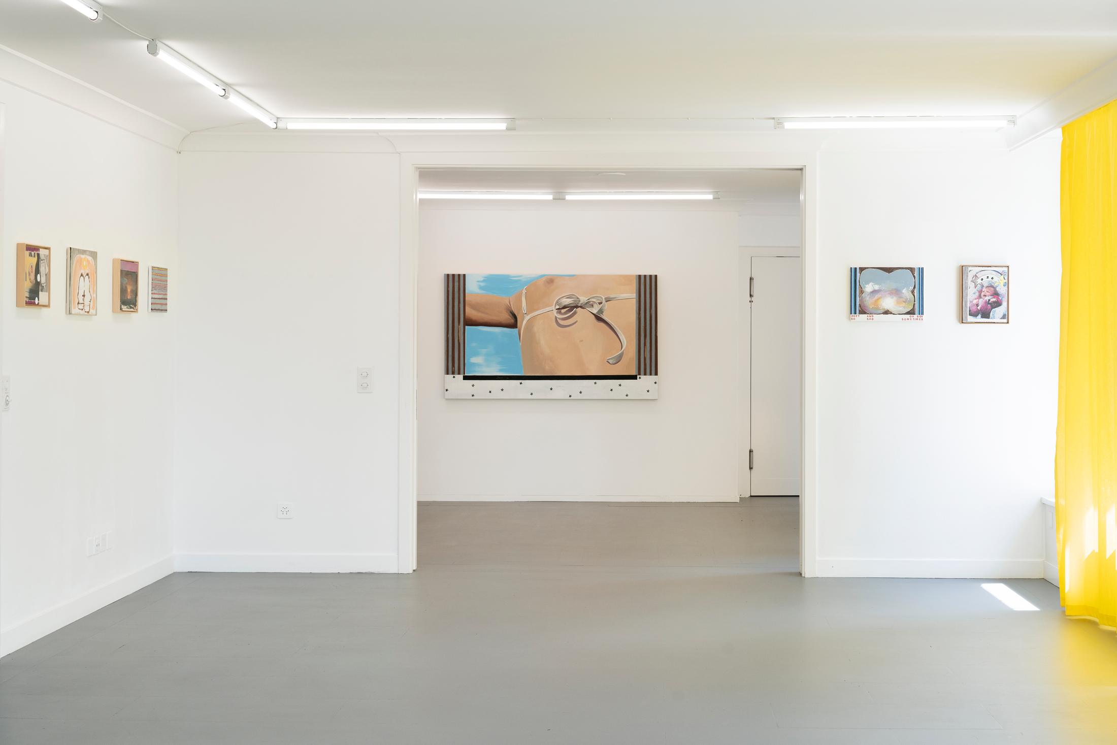 Exhibition View Solo Show Elise Corpataux «A Lifetime Waiting for Summer to Happen» at suns.works, Küsnacht, 2024 / Photo: Claude Barrault, Remy Ugarte Vallejos et al. / Courtesy: The artist and suns.works
