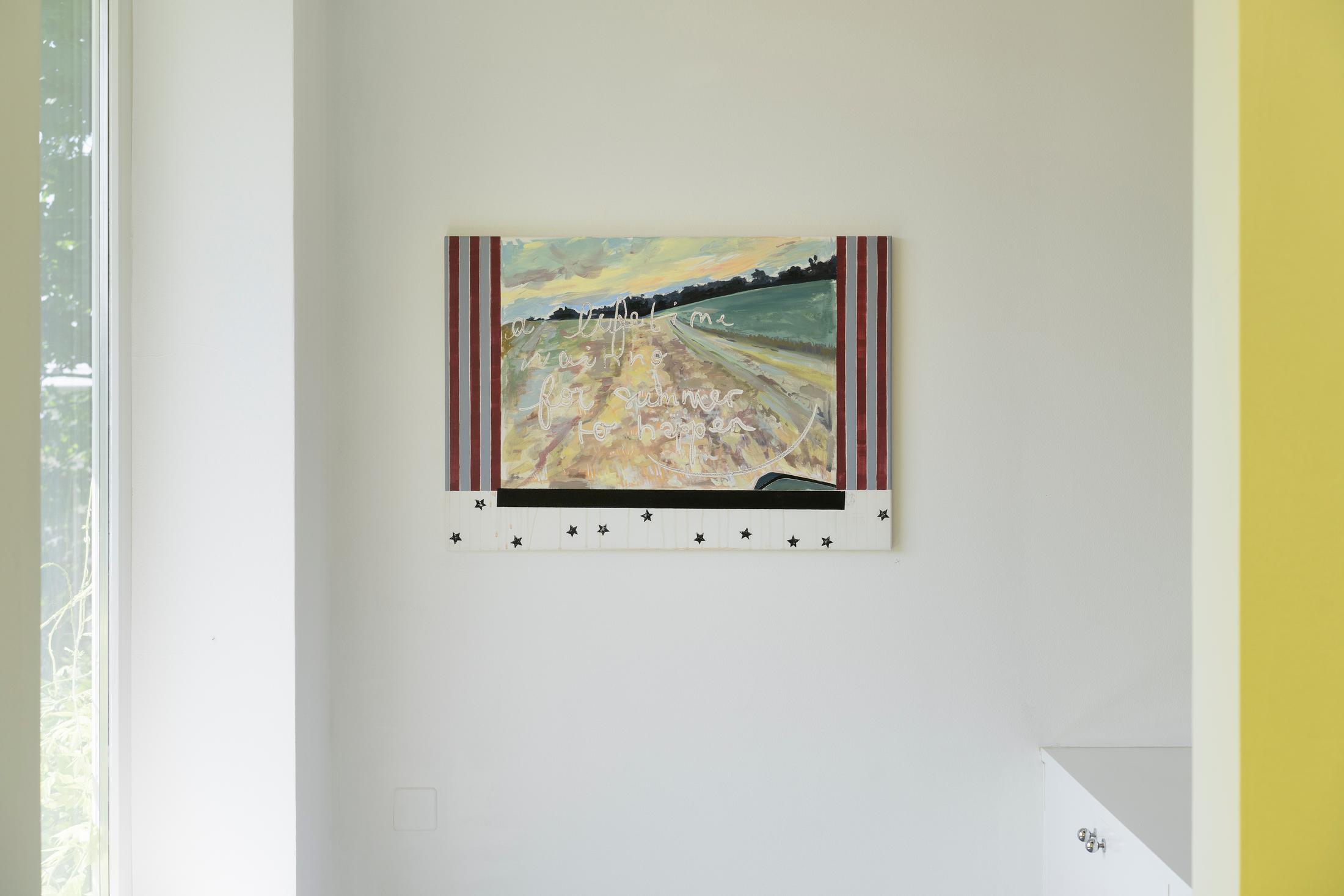 Exhibition View Solo Show Elise Corpataux «A Lifetime Waiting for Summer to Happen» at suns.works, Küsnacht, 2024 / Photo: Claude Barrault, Remy Ugarte Vallejos et al. / Courtesy: The artist and suns.works