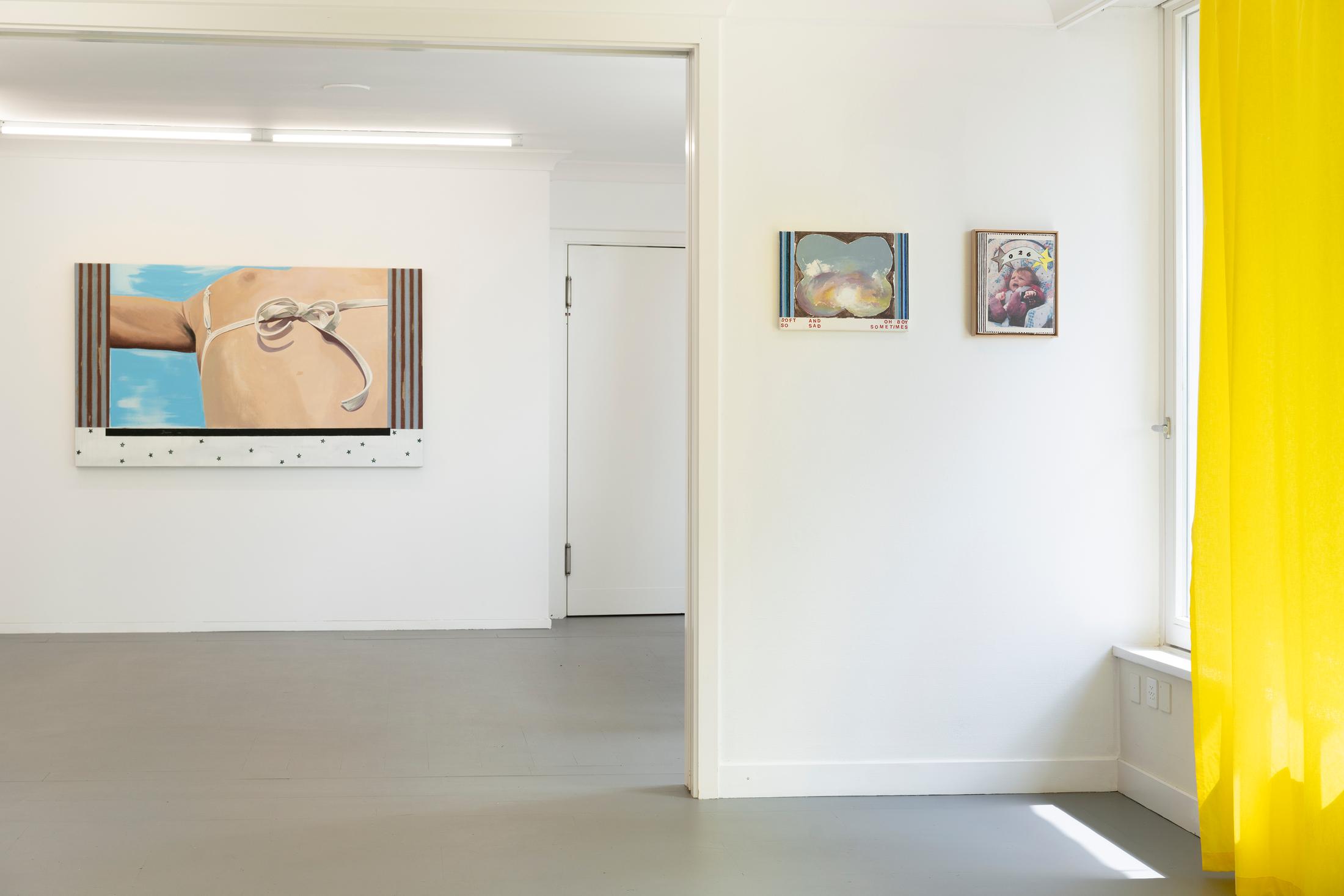 Exhibition View Solo Show Elise Corpataux «A Lifetime Waiting for Summer to Happen» at suns.works, Küsnacht, 2024 / Photo: Claude Barrault, Remy Ugarte Vallejos et al. / Courtesy: The artist and suns.works