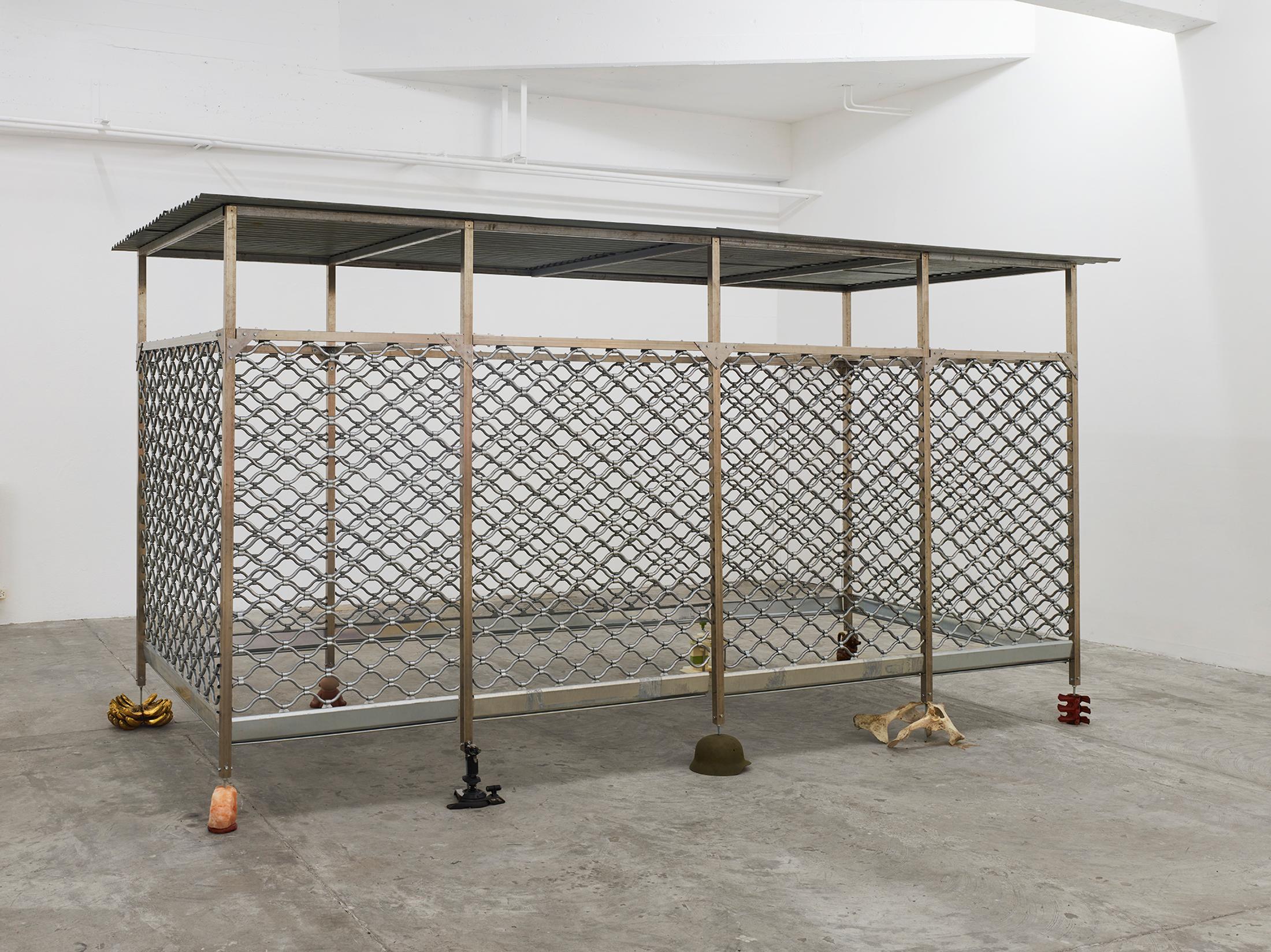 Exhibition View Solo Show «Emmanuelle Lainé; view on Emmanuelle Lainé, Budget Friendly Adrenaline Rush, 2024» at CIRCUIT, Lausanne, 2024 / Photo: David Gagnebin-de Bons / Courtesy: The artist and CIRCUIT, Centre d'art contemporain