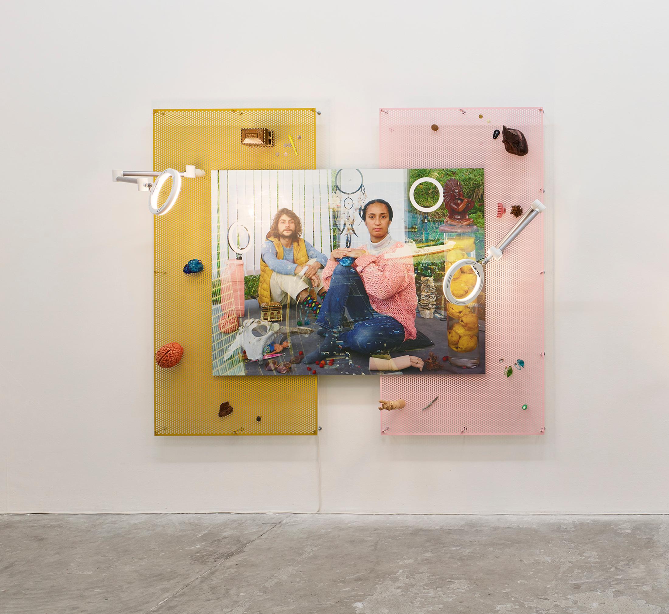 Exhibition View Solo Show «Emmanuelle Lainé; view on Emmanuelle Lainé, We're the Sauce on your Steak, 2023-2024» at CIRCUIT, Lausanne, 2024 / Photo: David Gagnebin-de Bons / Courtesy: The artist and CIRCUIT, Centre d'art contemporain