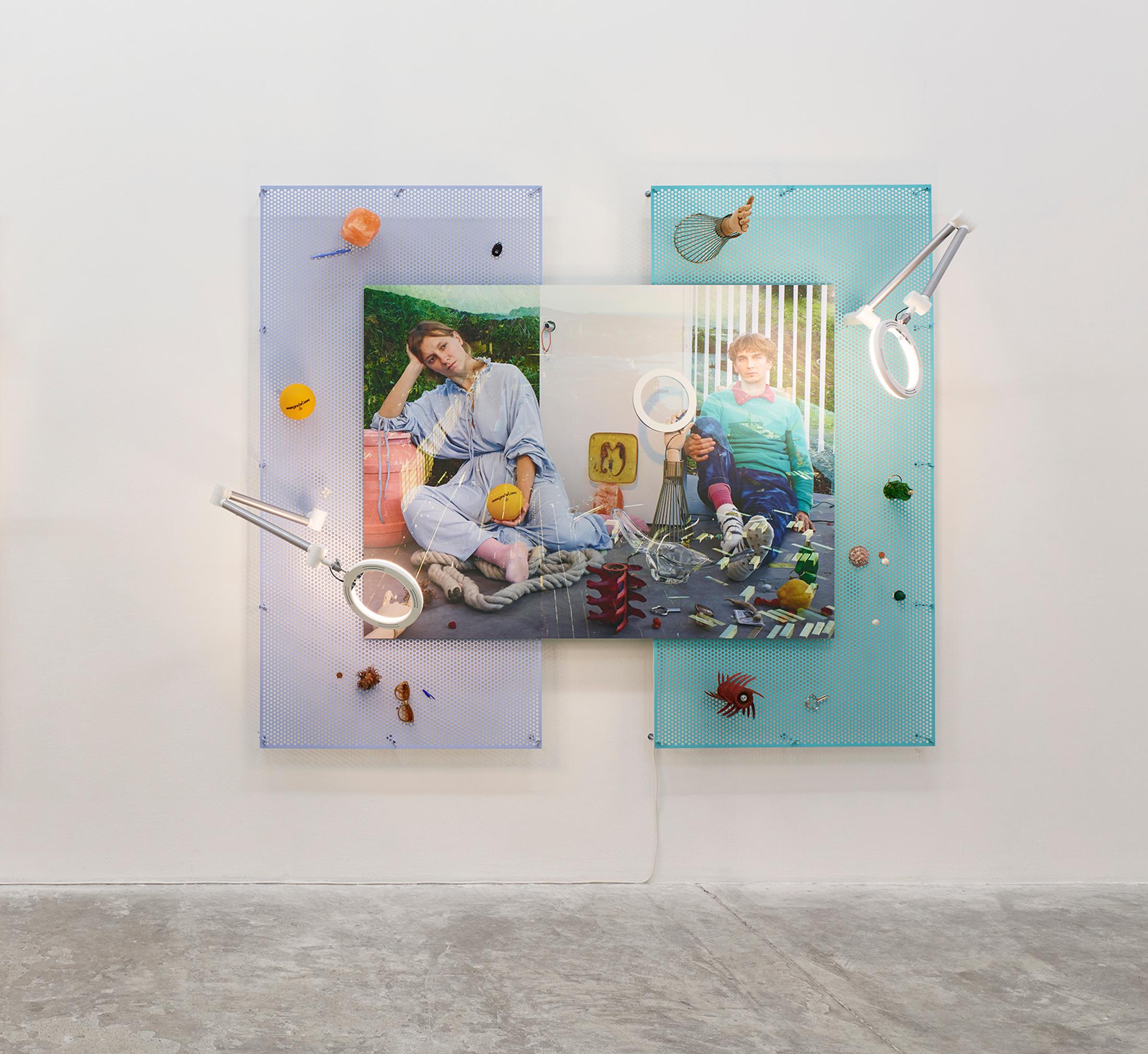 Exhibition View Solo Show «Emmanuelle Lainé; view on Emmanuelle Lainé, We're the Cream in your Cake, 2023-2024» at CIRCUIT, Lausanne, 2024 / Photo: David Gagnebin-de Bons / Courtesy: The artist and CIRCUIT, Centre d'art contemporain