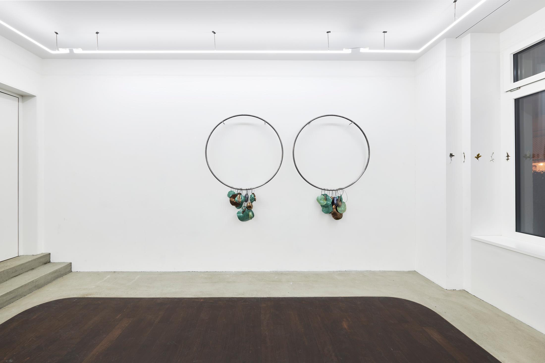 Exhibition View Solo Show Fattucchiere «Cuore mangiato, guscio di fiore» at Kulturfolger, Zurich, 2023-2024 / Photo: Anna Maysuk / Courtesy: the artists and Kulturfolger