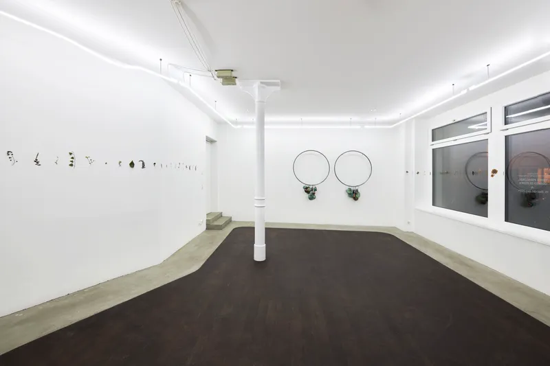 Exhibition View Solo Show Fattucchiere «Cuore mangiato, guscio di fiore» at Kulturfolger, Zurich, 2023-2024 / Photo: Anna Maysuk / Courtesy: the artists and Kulturfolger