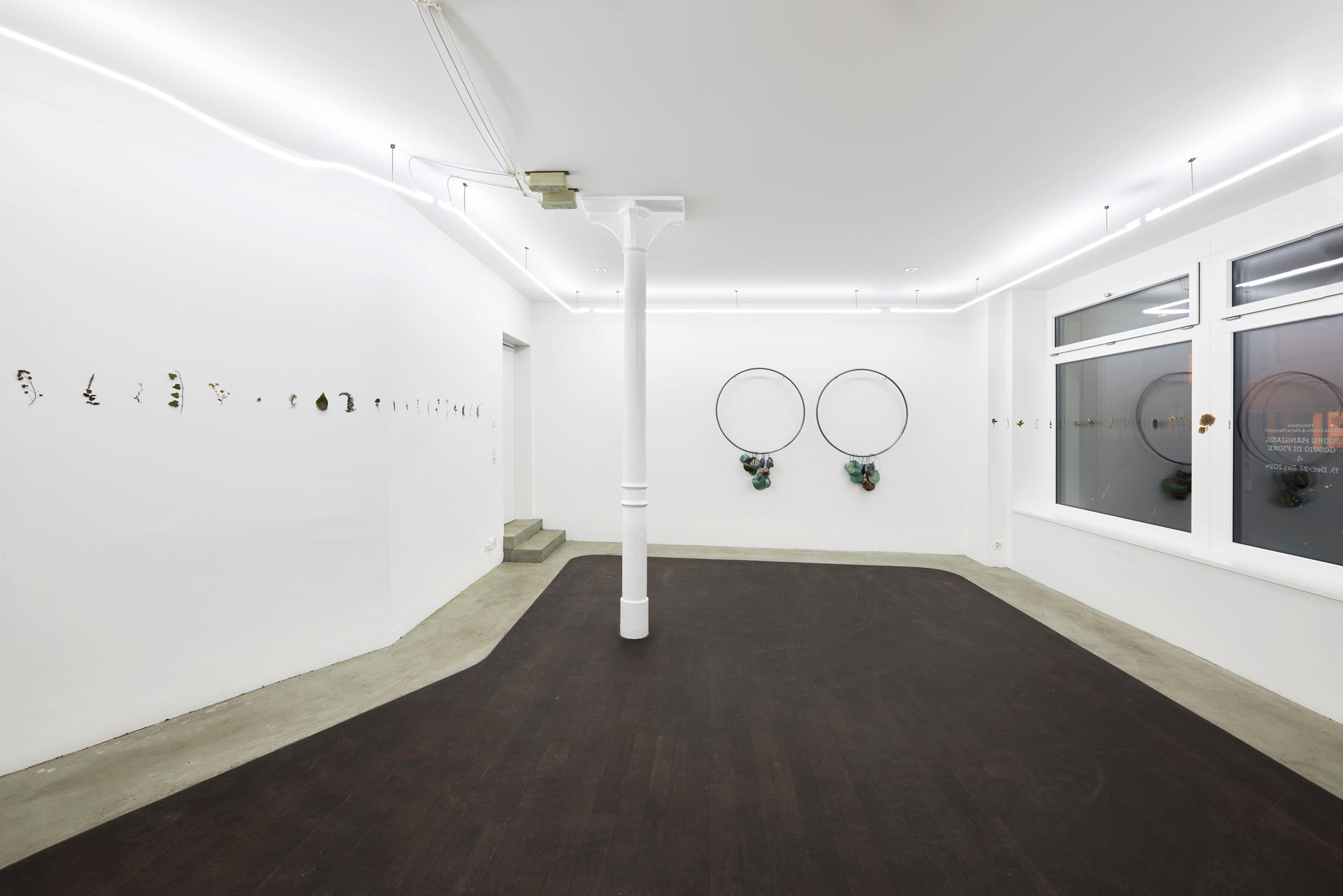Exhibition View Solo Show Fattucchiere «Cuore mangiato, guscio di fiore» at Kulturfolger, Zurich, 2023-2024 / Photo: Anna Maysuk / Courtesy: the artists and Kulturfolger