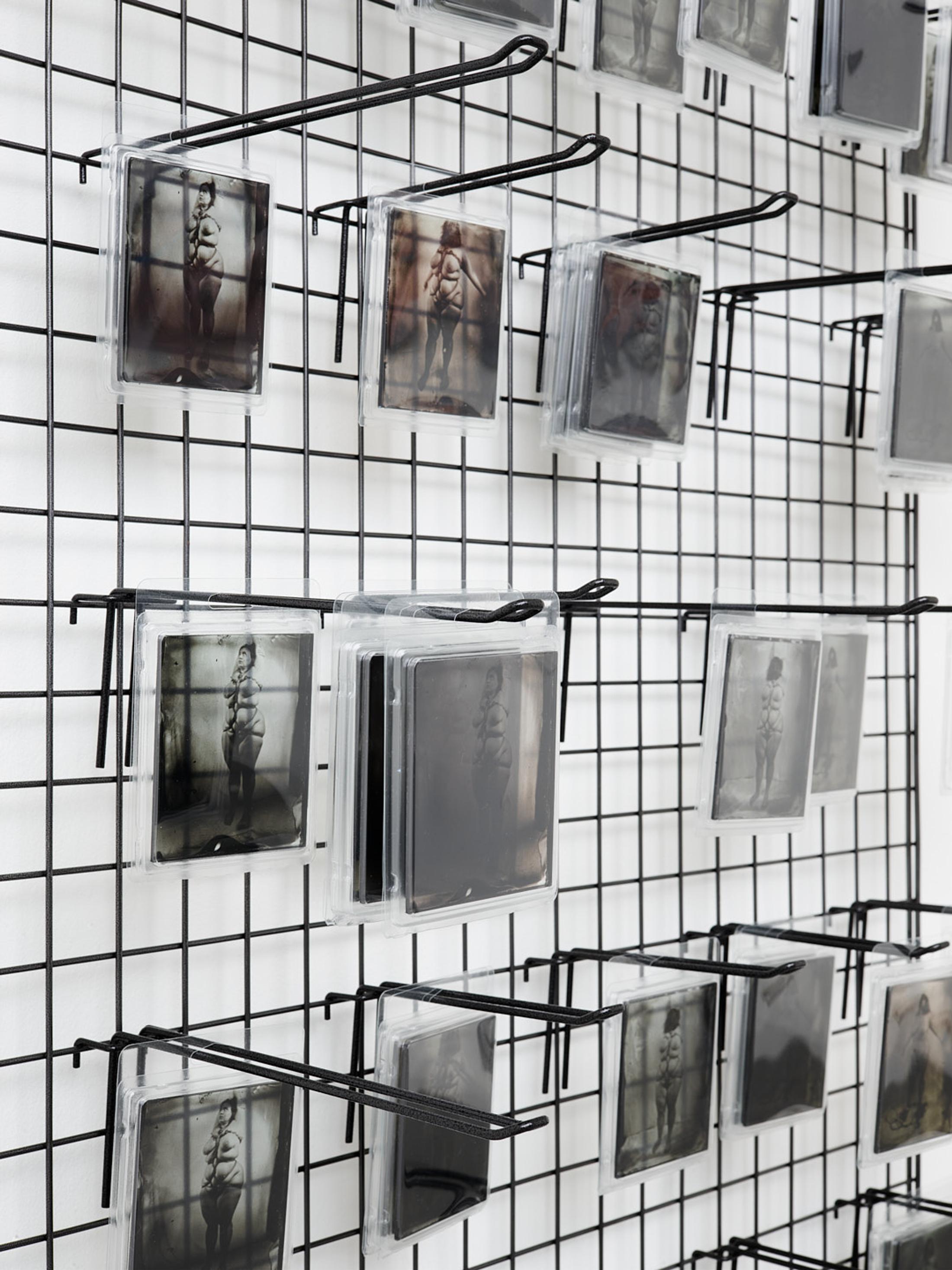 Exhibition View Solo Show Giulia Essyad «INNARDS; view on Unspeakable (free at last), 2024 (Detail)» at Centre d’Édition Contemporaine Genève, Geneva, 2024 / Photo: Sandra Pointet / Courtesy: The artist and  Centre d’édition contemporaine Genève