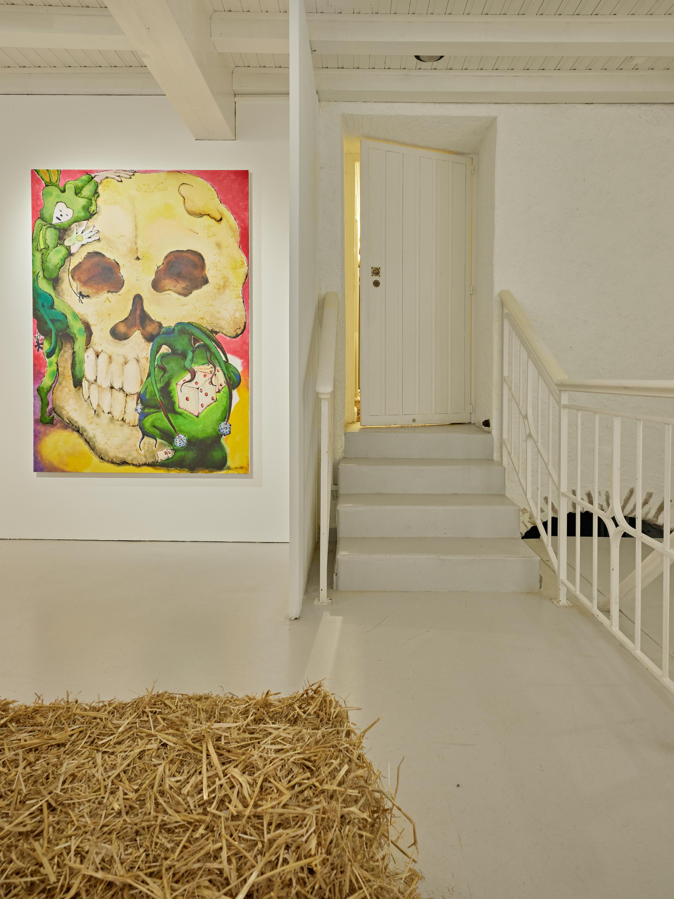 Exhibition View Solo Show Gustave Didelot «L’utopie de paille» at Ferme de la Chapelle, Lancy, Genève, 2025 / Photo: Nicolas Delaroche / Courtesy: the artist and Ferme de la Chapelle