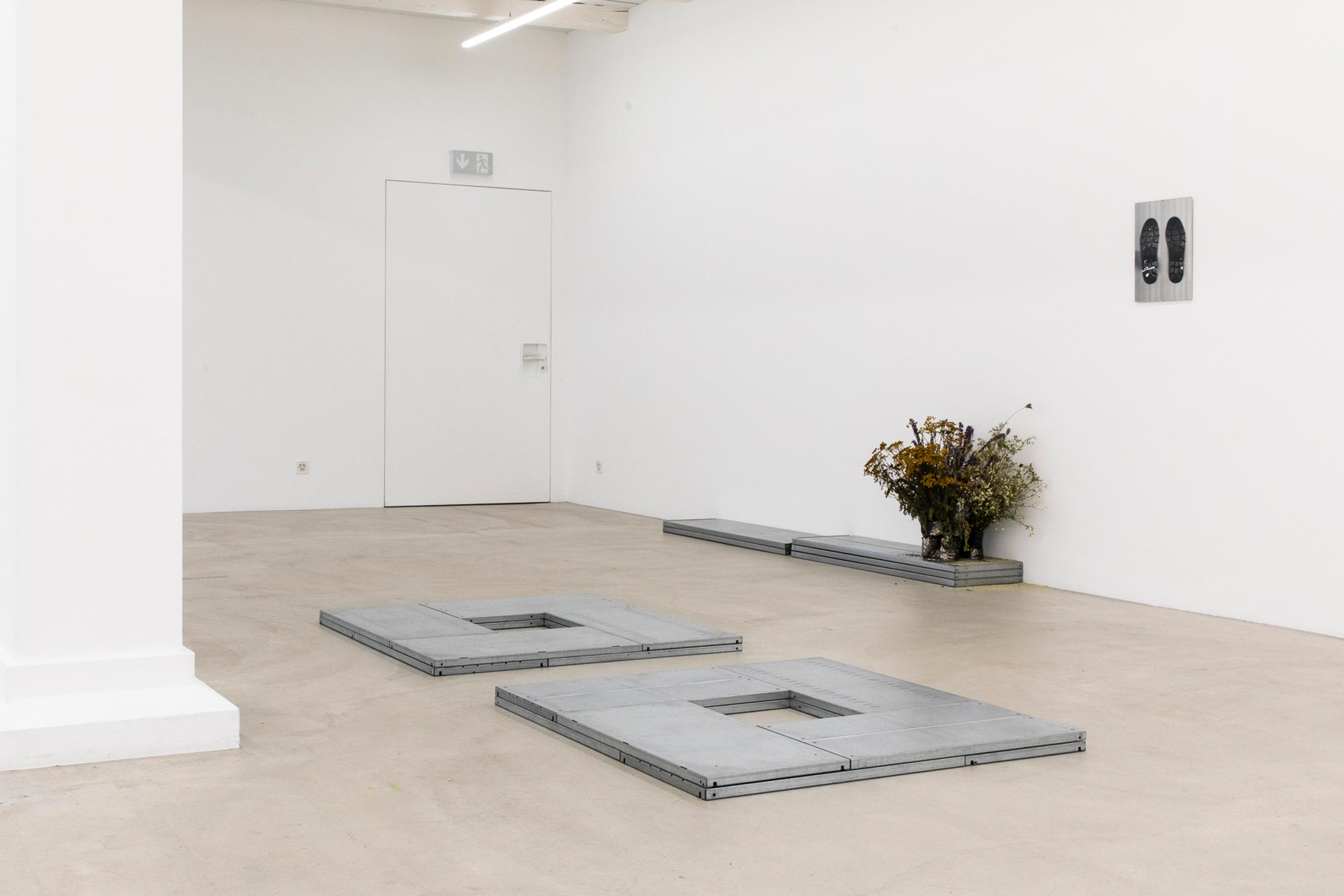 Exhibition View Group Show «Instant Rumor» at Ausstellungsraum Klingental, Basel, 2024 / Photo: Nina Rieben / Courtesy: the artists and Ausstellungsraum Klingental