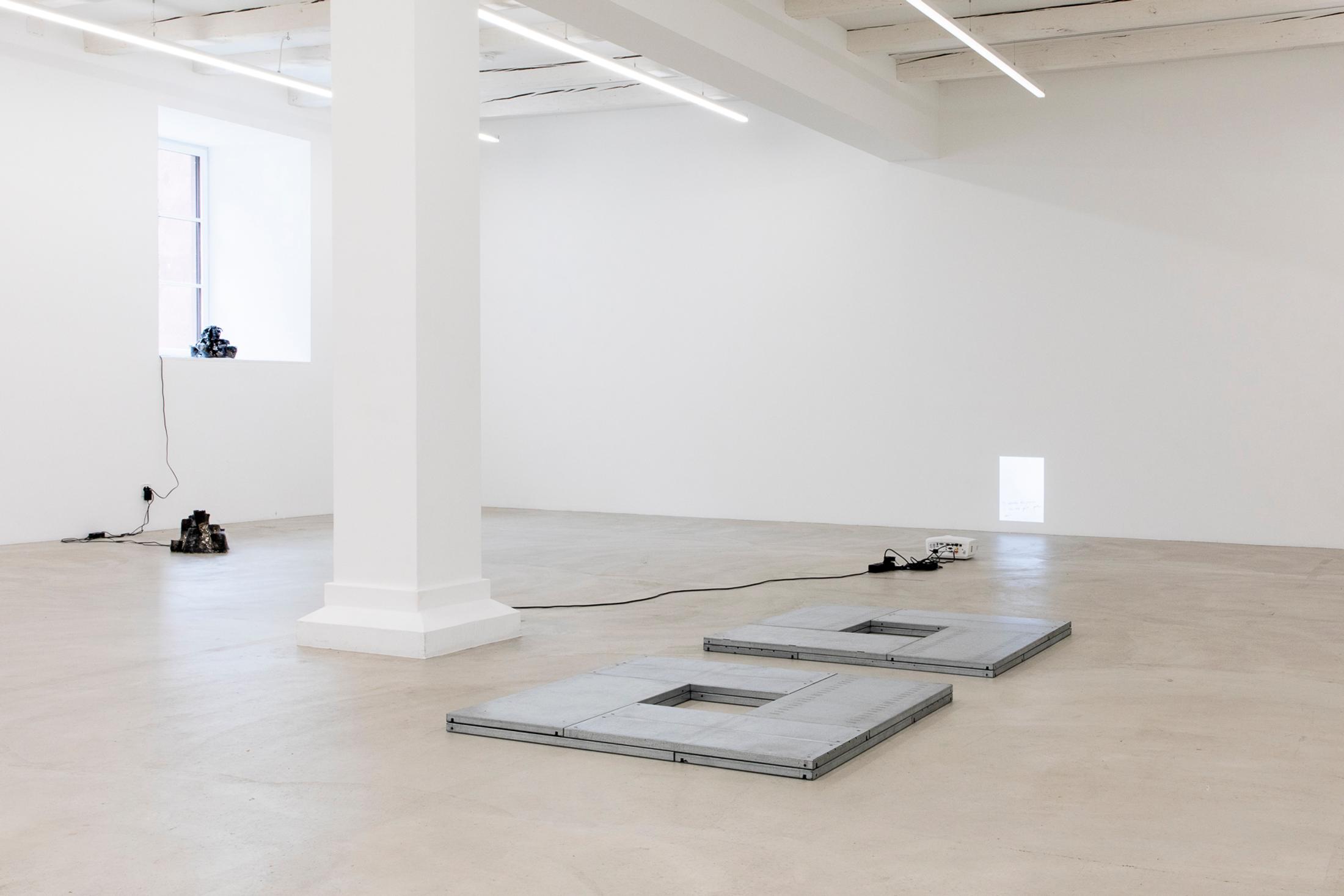 Exhibition View Group Show «Instant Rumor» at Ausstellungsraum Klingental, Basel, 2024 / Photo: Nina Rieben / Courtesy: the artists and Ausstellungsraum Klingental