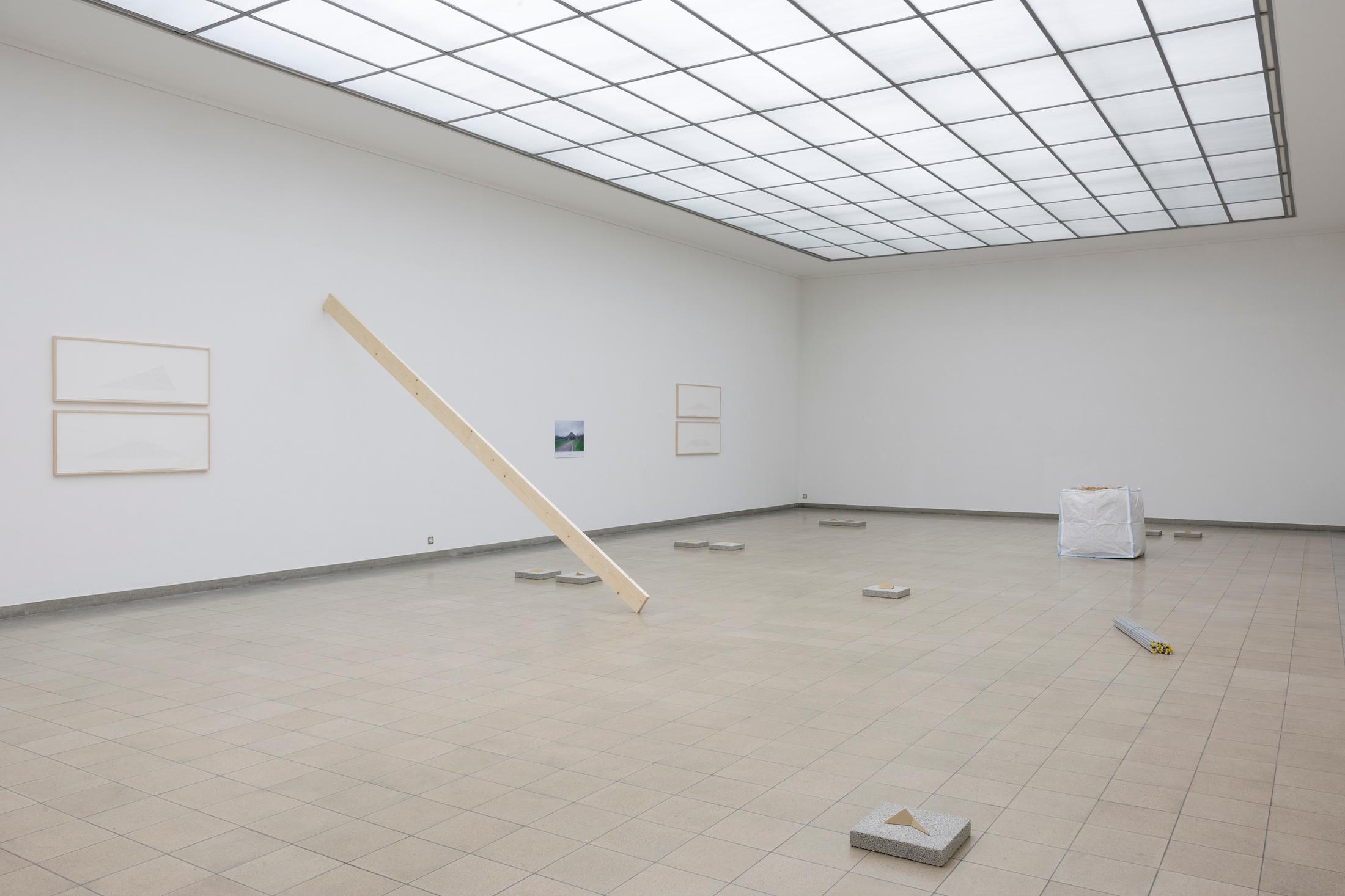 Exhibition View Solo Show Jay Chung & Q Takeki Maeda «GNOMONS 髀» at Kunsthaus Glarus, Glarus, 2024 / Photo: Gina Folly / Courtesy: the artists and Kunsthaus Glarus