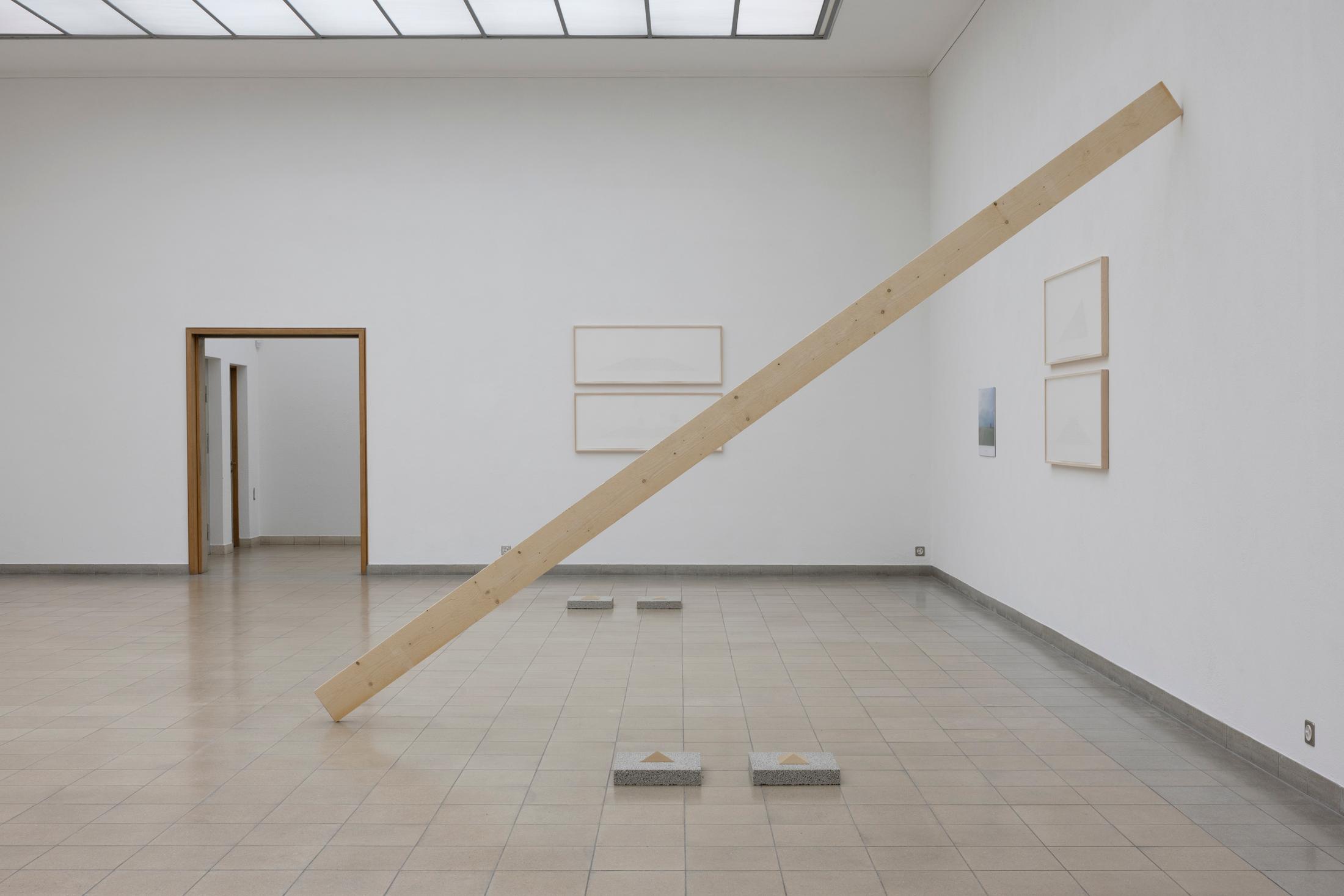 Exhibition View Solo Show Jay Chung & Q Takeki Maeda «GNOMONS 髀» at Kunsthaus Glarus, Glarus, 2024 / Photo: Gina Folly / Courtesy: the artists and Kunsthaus Glarus