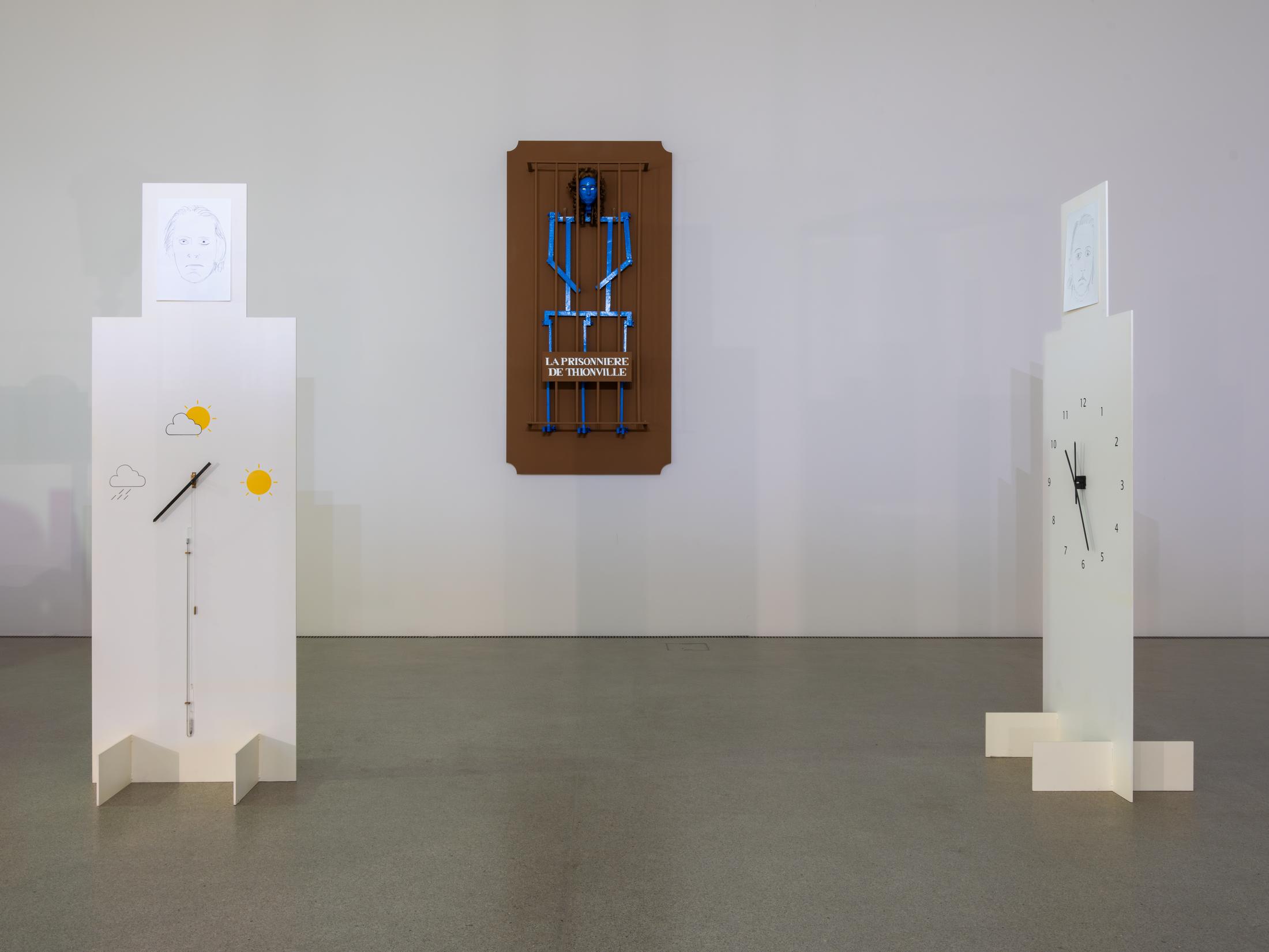 Exhibition View Duo Show Jos De Gruyter & Harald Thys «Impressions de Biel» at Kunsthaus Biel / Centre d'Art Bienne, Biel/Bienne, 2024 / Photo: Lea Kunz / Courtesy: the artists and Kunsthaus Biel