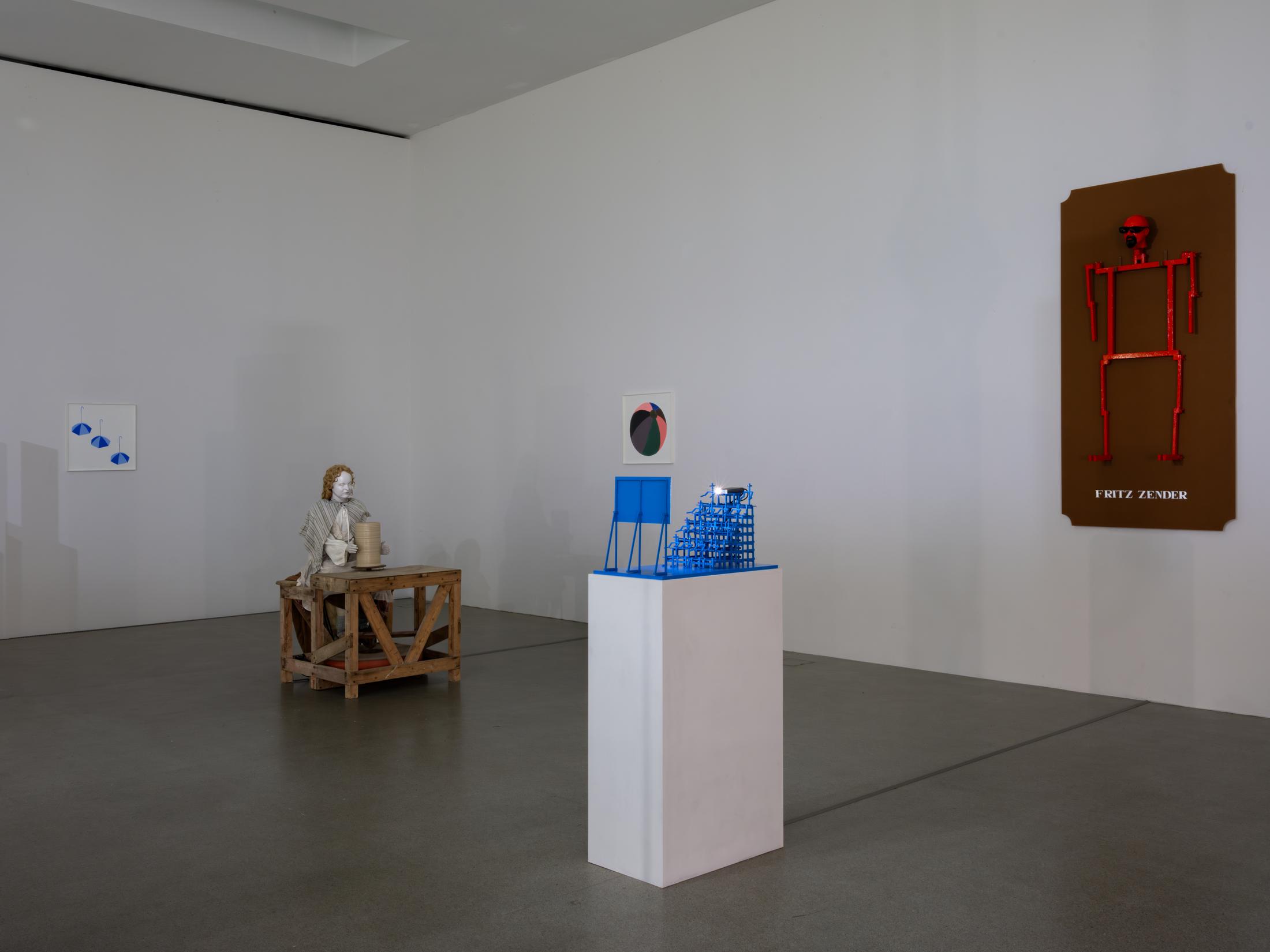 Exhibition View Duo Show Jos De Gruyter & Harald Thys «Impressions de Biel» at Kunsthaus Biel / Centre d'Art Bienne, Biel/Bienne, 2024 / Photo: Lea Kunz / Courtesy: the artists and Kunsthaus Biel