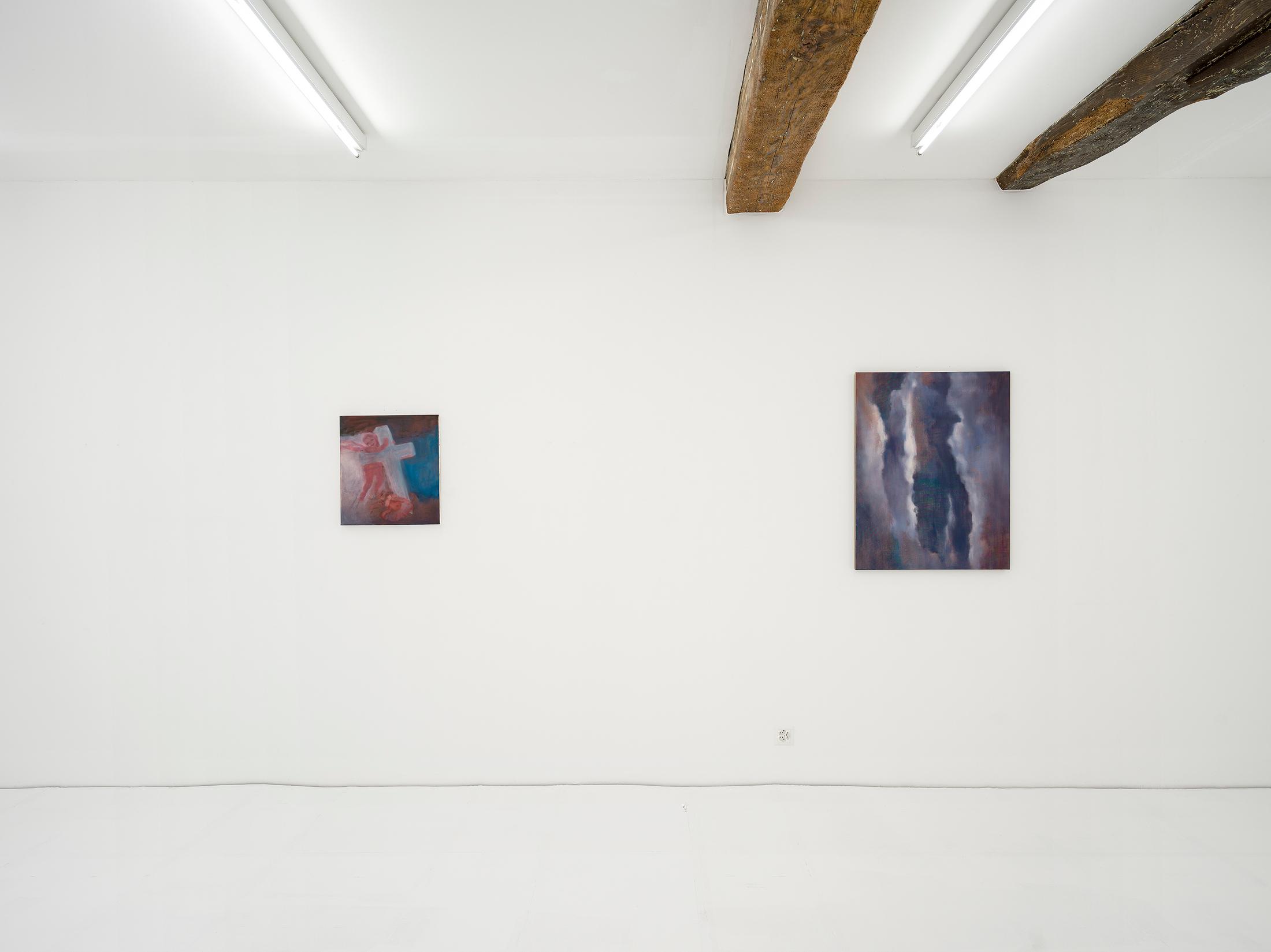 Exhibition View Julia Dubsky Solo Show «.A» at Kirchgasse Gallery, Steckborn, 2023-2024 / Photo: Cedric Mussano / Courtesy: the artist and Kirchgasse Gallery