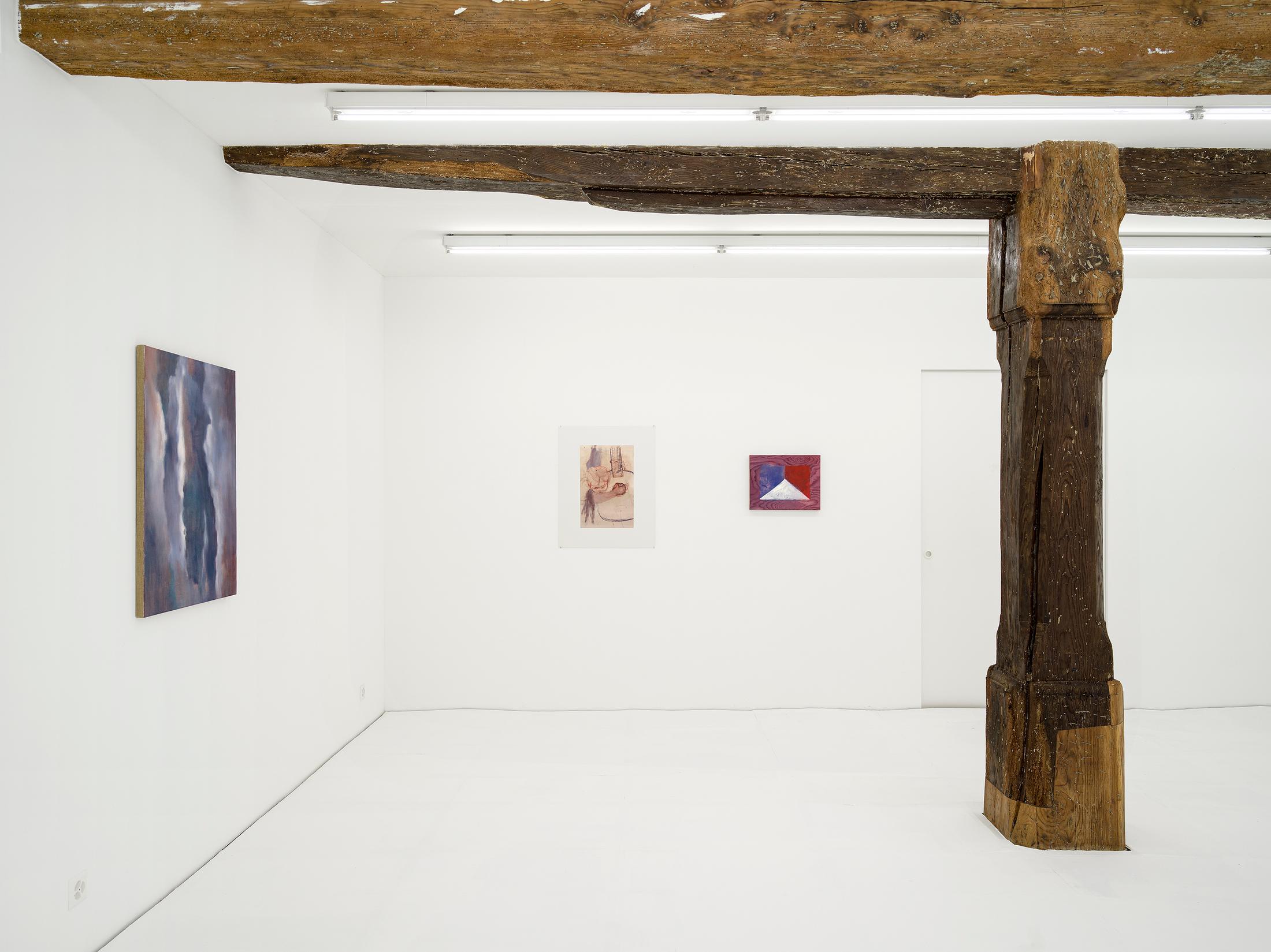Exhibition View Julia Dubsky Solo Show «.A» at Kirchgasse Gallery, Steckborn, 2023-2024 / Photo: Cedric Mussano / Courtesy: the artist and Kirchgasse Gallery