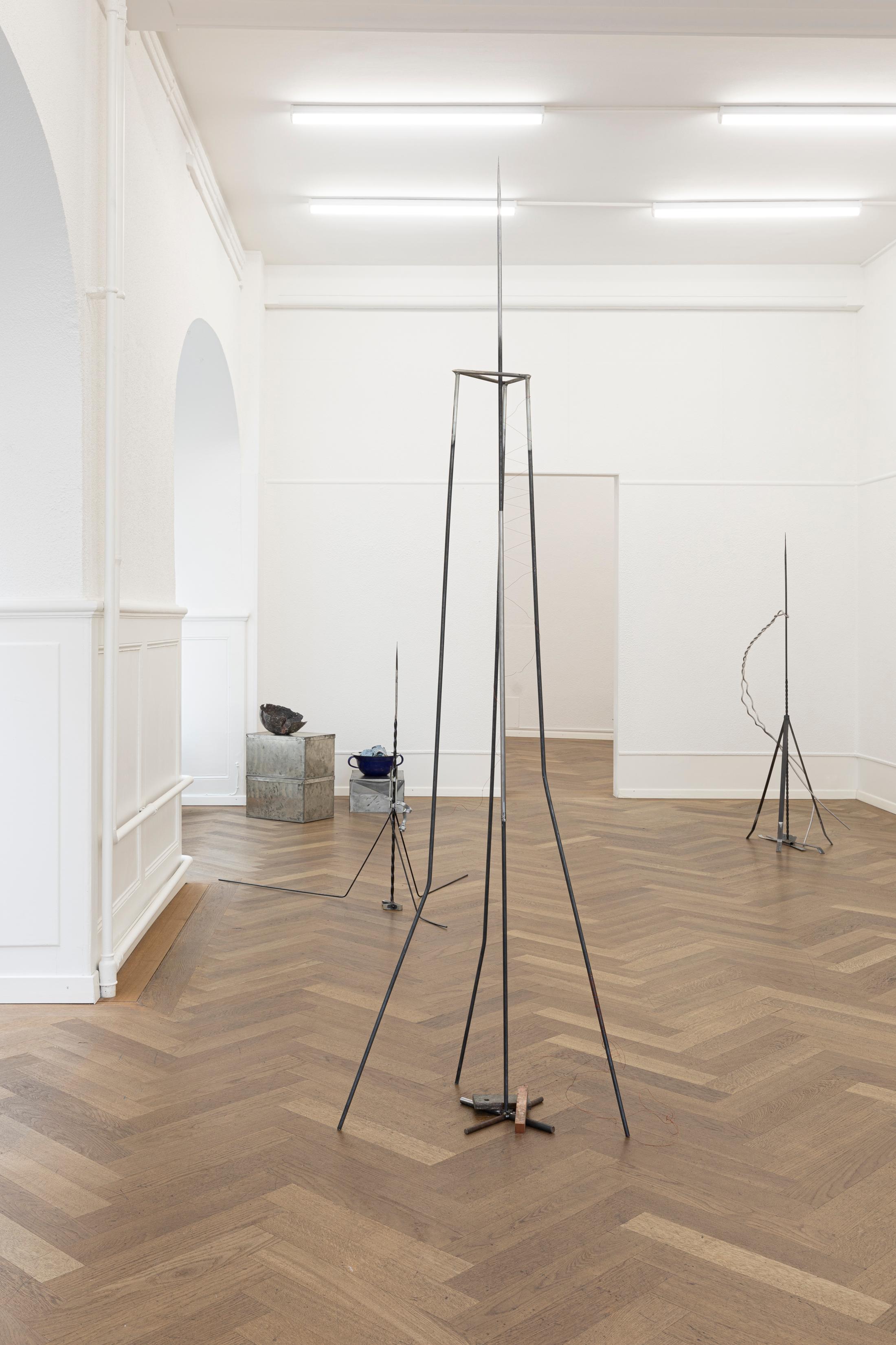 Exhibition View Solo Show Julia Znoj «BASS MY TRESPASS» at Krone Couronne, Biel/Bienne, 2025 / Photo: Michal Schorro / Courtesy: the artist and Krone Couronne
