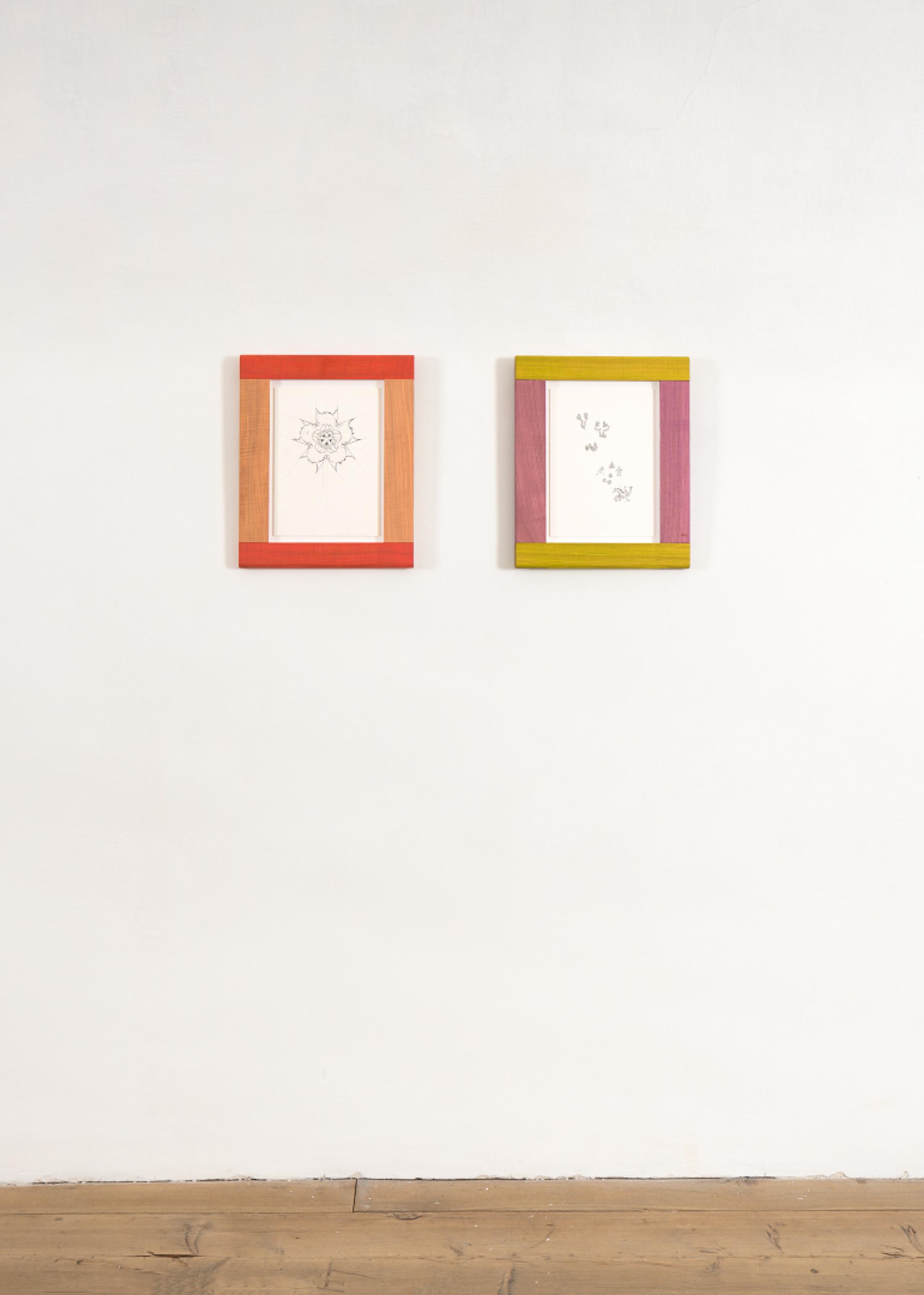 Exhibition View Solo Show Kasper Bosmans «The Flower Makes You Different» at Galerie Tschudi, Zuoz, 2024 / Photo: Ralph Feiner / Courtesy: the artist and Galerie Tschudi