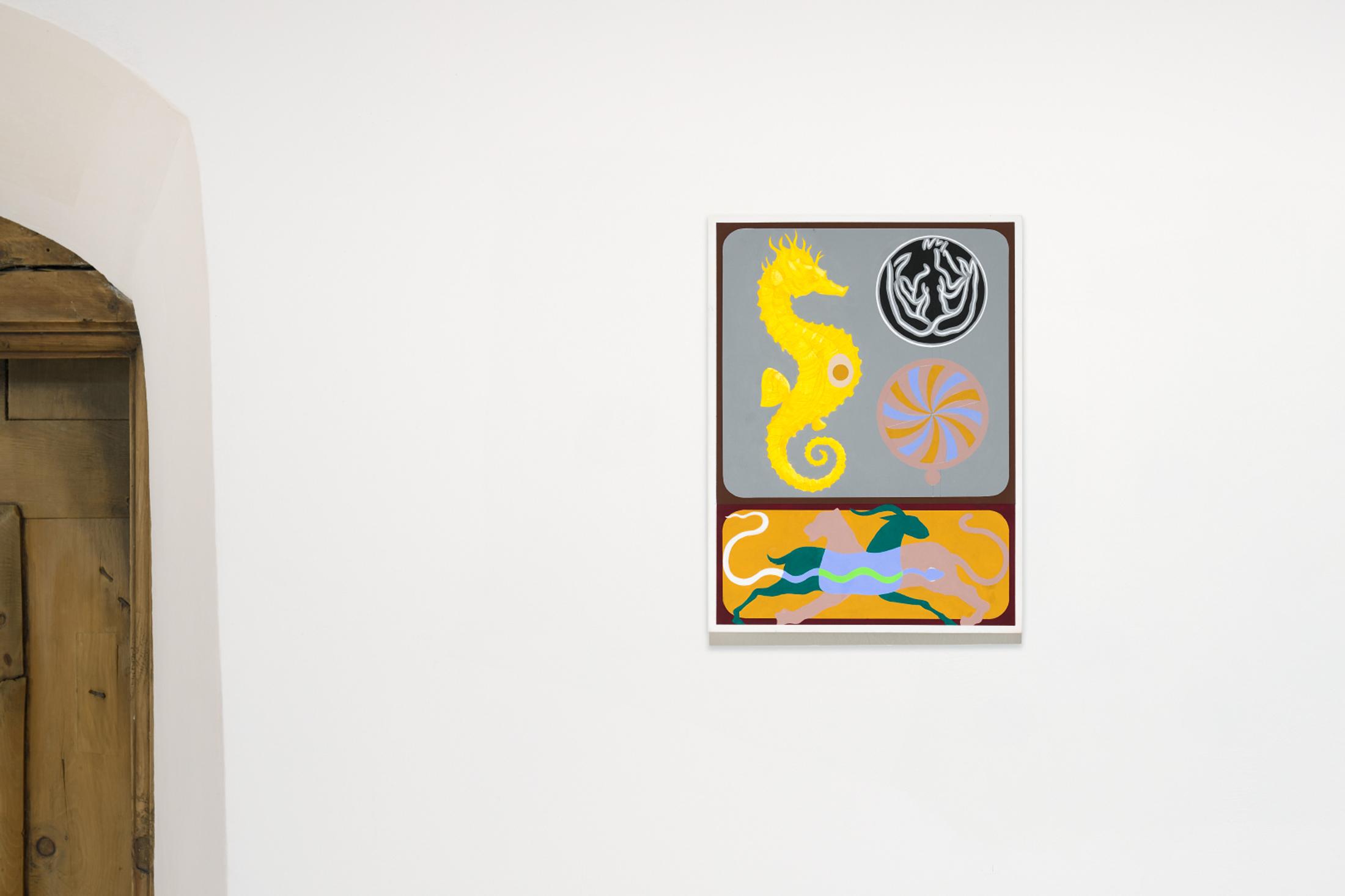 Exhibition View Solo Show Kasper Bosmans «The Flower Makes You Different» at Galerie Tschudi, Zuoz, 2024 / Photo: Ralph Feiner / Courtesy: the artist and Galerie Tschudi