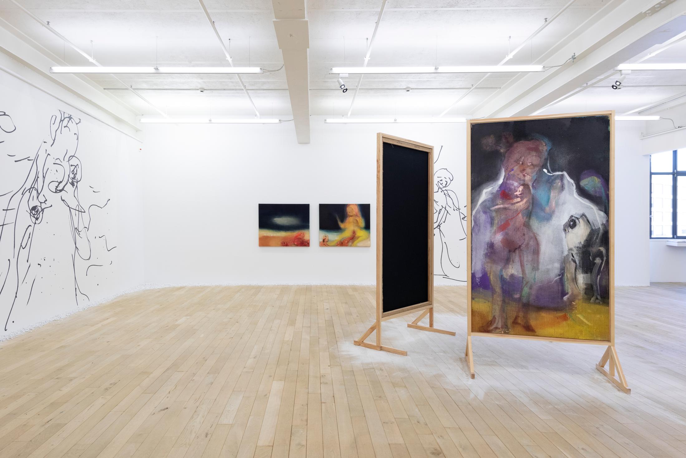 Exhibition View Solo Show Leiko Ikemura «Cosmic Mom» at Galerie Peter Kilchmann, Zurich, 2024 / Photo: Sebastian Schaub / Courtesy: The artist and Studio Leiko Ikemura