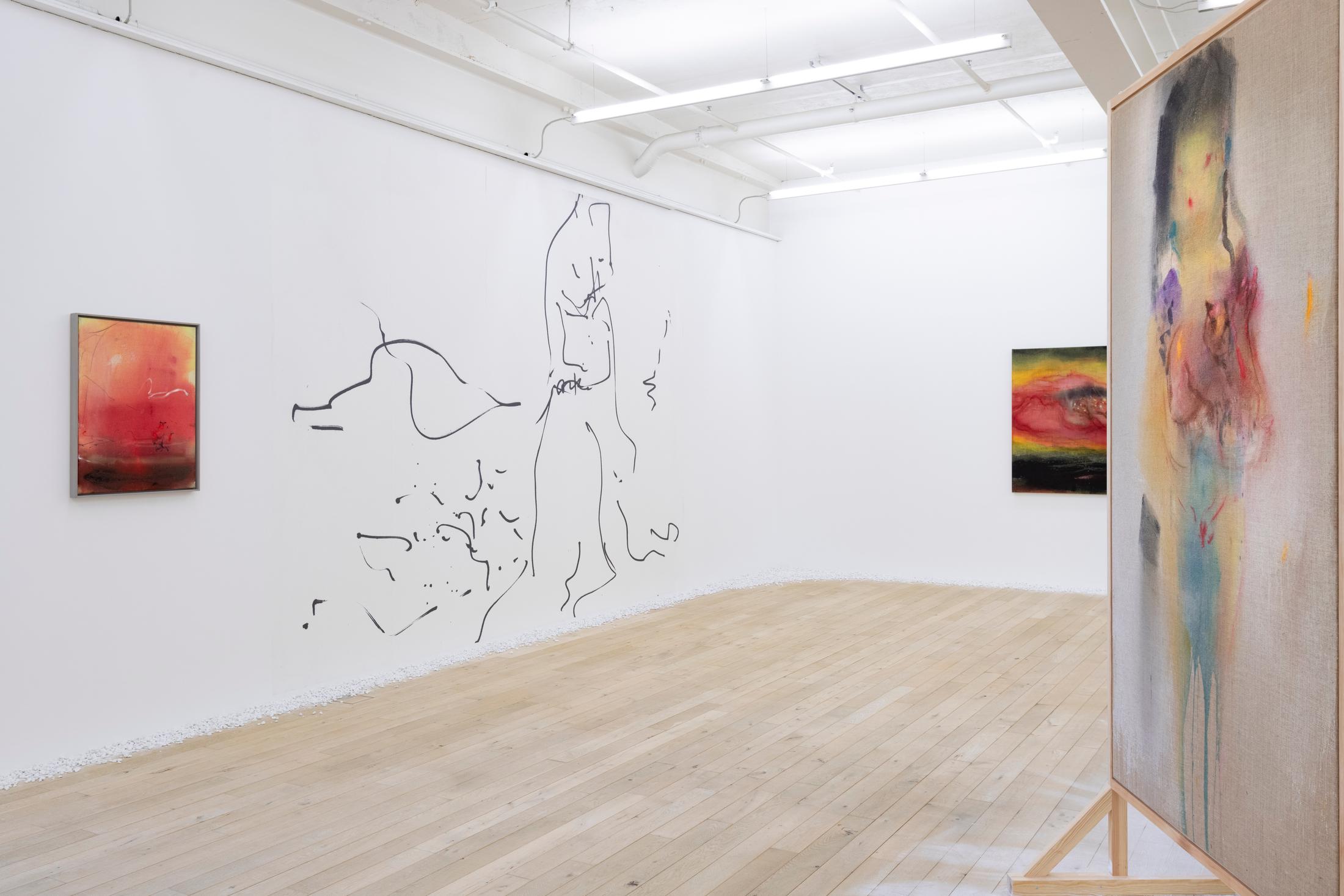 Exhibition View Solo Show Leiko Ikemura «Cosmic Mom» at Galerie Peter Kilchmann, Zurich, 2024 / Photo: Sebastian Schaub / Courtesy: The artist and Studio Leiko Ikemura