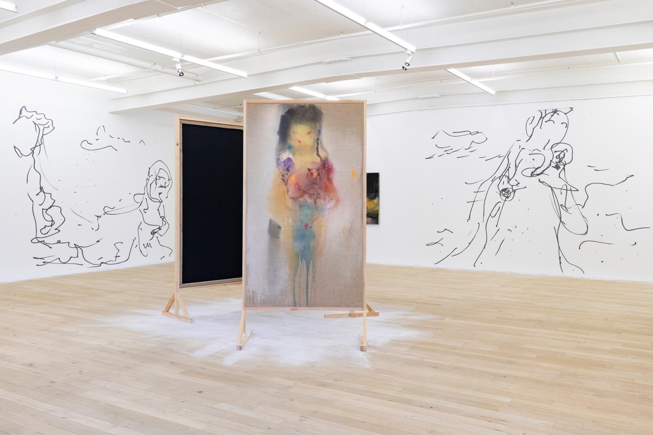 Exhibition View Solo Show Leiko Ikemura «Cosmic Mom» at Galerie Peter Kilchmann, Zurich, 2024 / Photo: Sebastian Schaub / Courtesy: The artist and Studio Leiko Ikemura