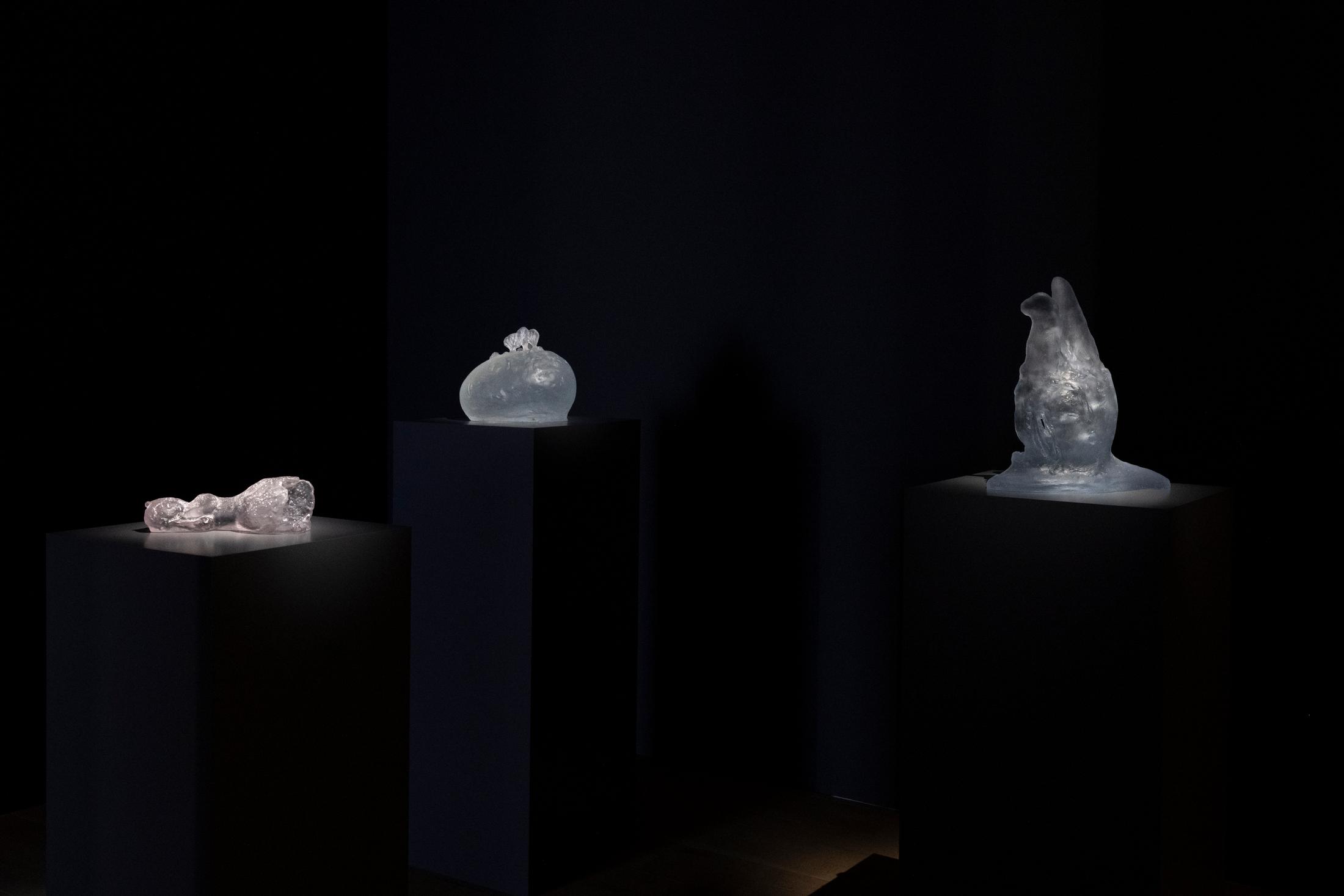 Exhibition View Solo Show Leiko Ikemura «Cosmic Mom» at Galerie Peter Kilchmann, Zurich, 2024 / Photo: Sebastian Schaub / Courtesy: The artist and Studio Leiko Ikemura