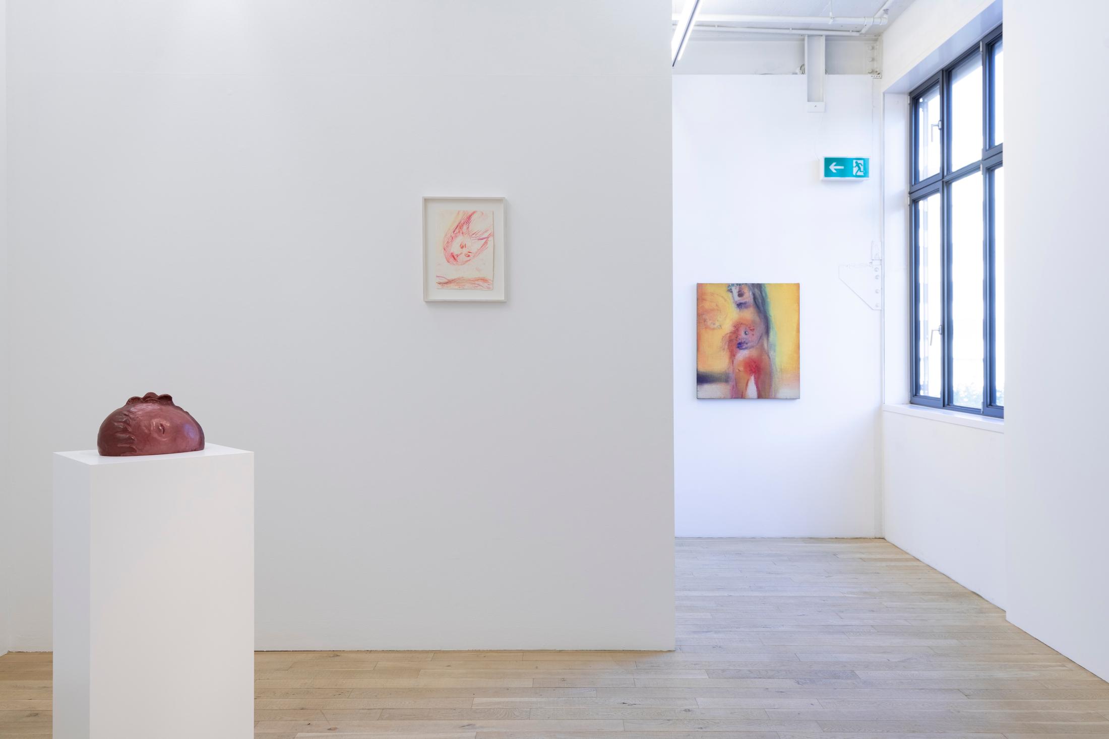 Exhibition View Solo Show Leiko Ikemura «Cosmic Mom» at Galerie Peter Kilchmann, Zurich, 2024 / Photo: Sebastian Schaub / Courtesy: The artist and Studio Leiko Ikemura