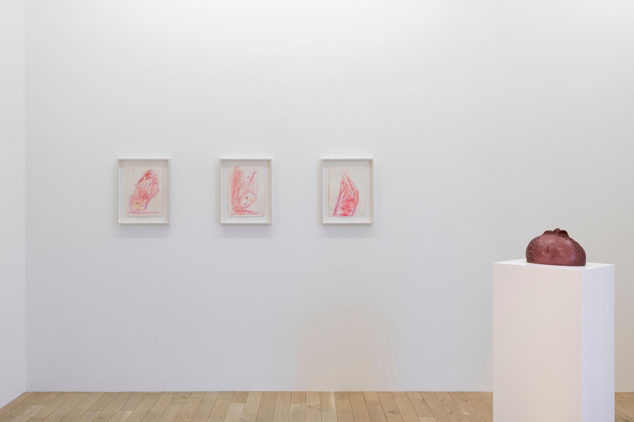 Exhibition View Solo Show Leiko Ikemura «Cosmic Mom» at Galerie Peter Kilchmann, Zurich, 2024 / Photo: Sebastian Schaub / Courtesy: The artist and Studio Leiko Ikemura