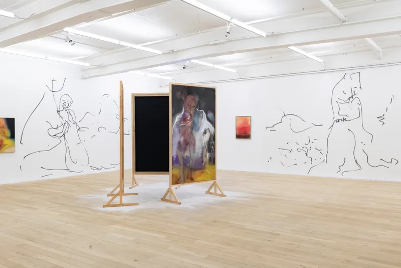 Exhibition View Solo Show Leiko Ikemura «Cosmic Mom» at Galerie Peter Kilchmann, Zurich, 2024 / Photo: Sebastian Schaub / Courtesy: The artist and Studio Leiko Ikemura