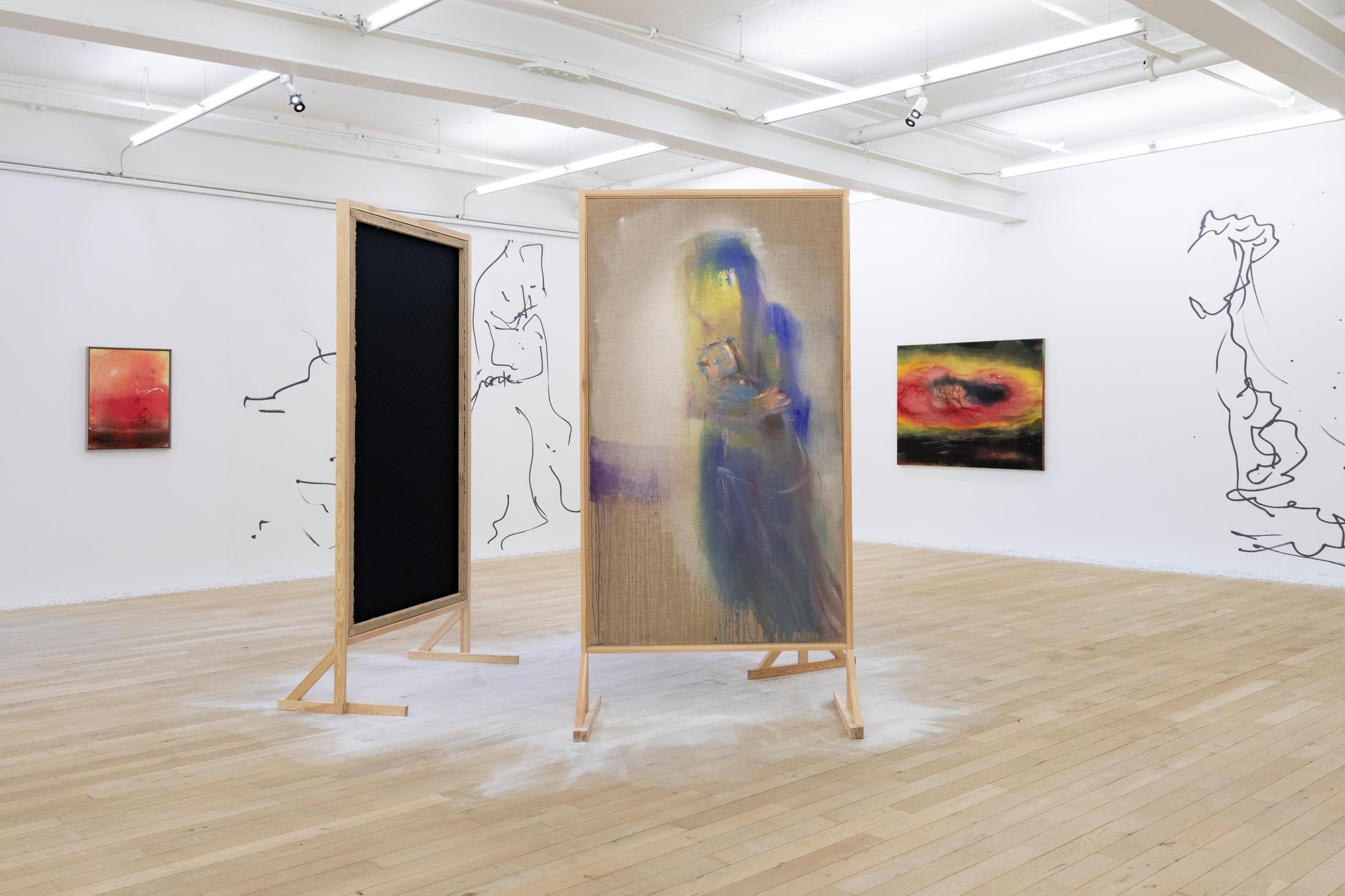 Exhibition View Solo Show Leiko Ikemura «Cosmic Mom» at Galerie Peter Kilchmann, Zurich, 2024 / Photo: Sebastian Schaub / Courtesy: The artist and Studio Leiko Ikemura